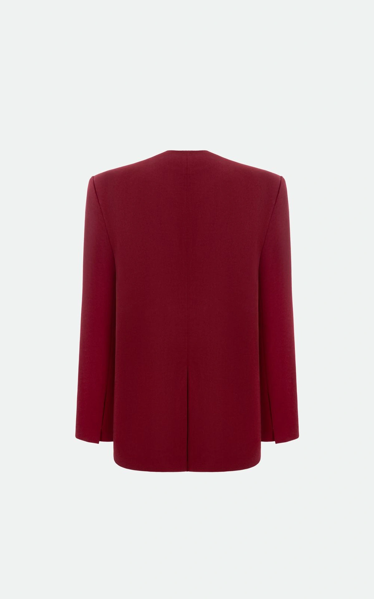 Collarless Tailored Jacket