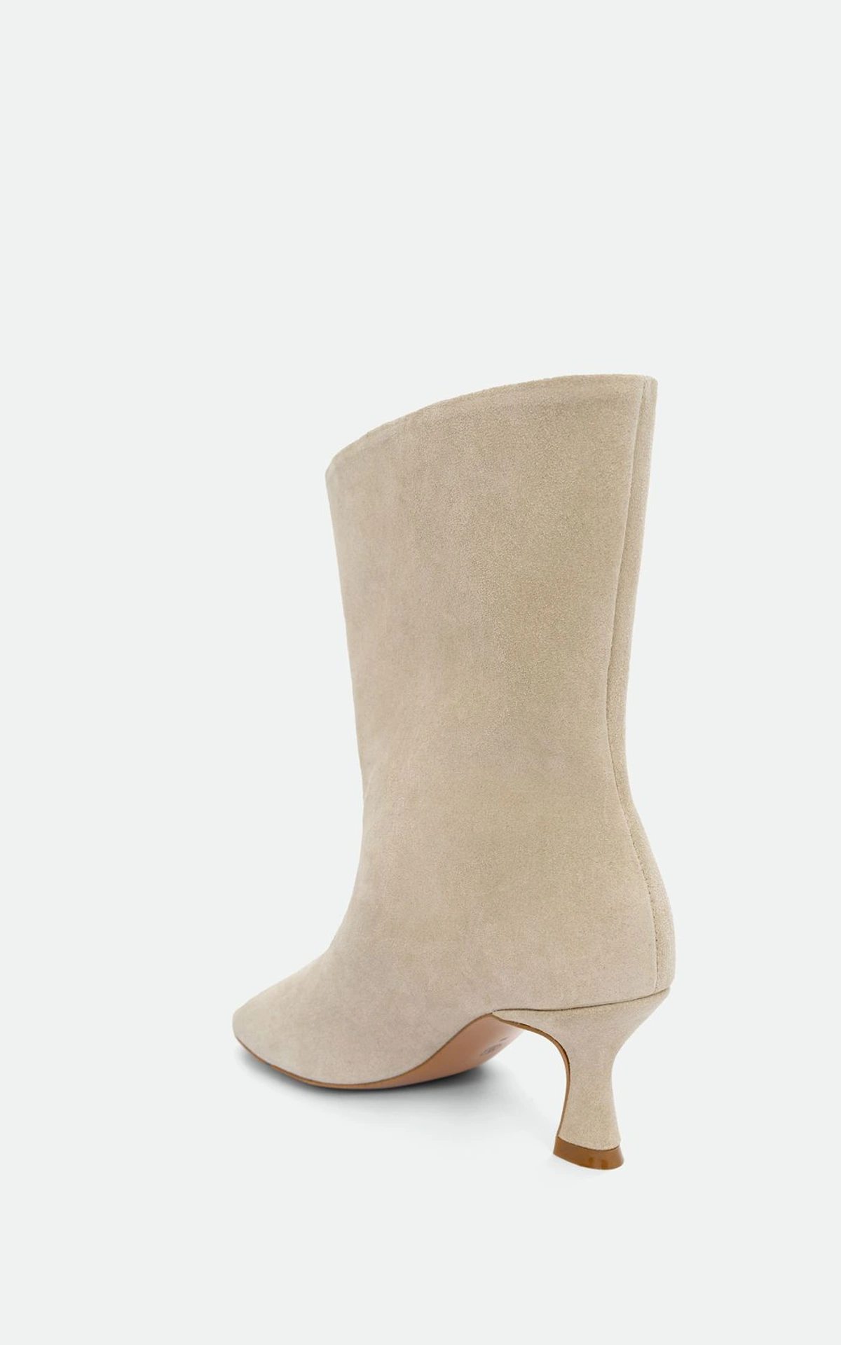 Open-Toe Suede Ankle Boots SAFARI