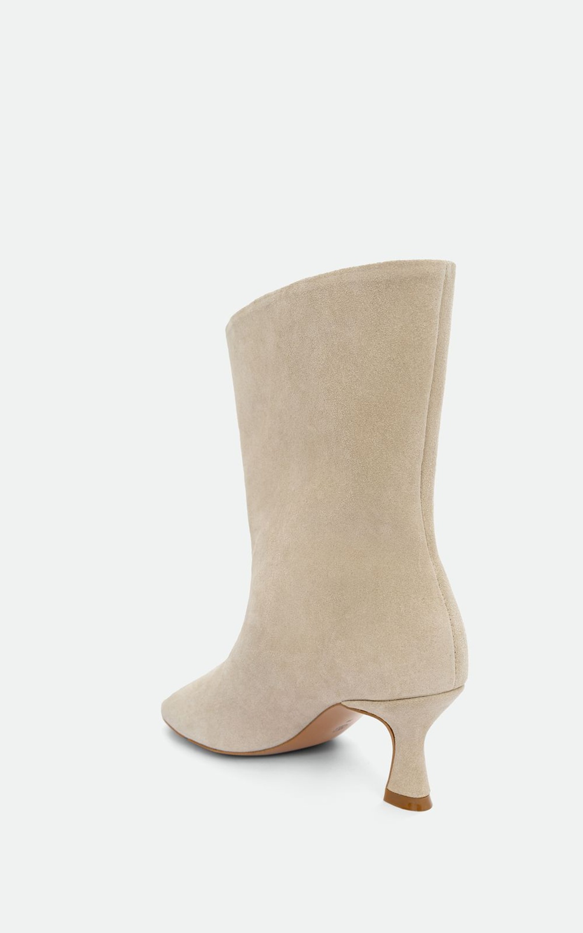 Чоботи SAFARI замшеві вкорочені з відкритим мисом