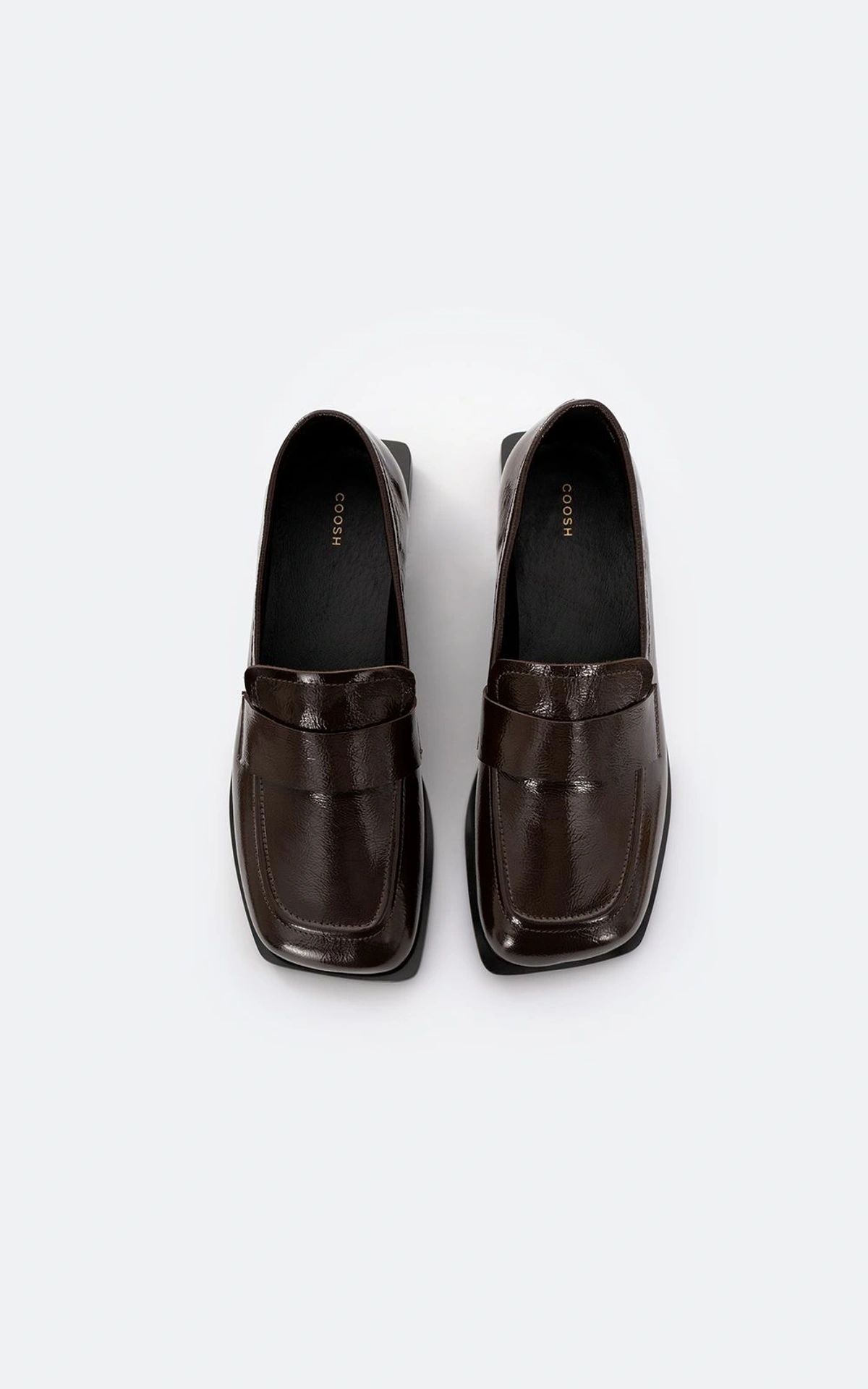 Patent Leather Loafers ELLIS with Square Toe