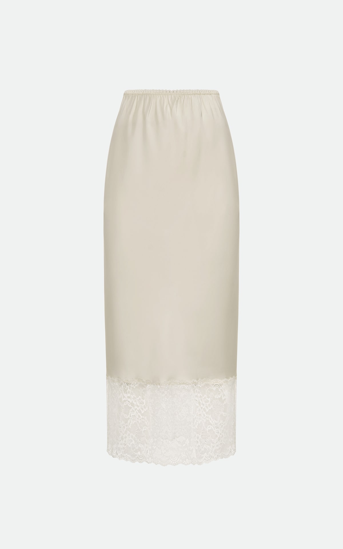 【Wondervisitor】23SS Satin Lace midi skirt Satin Lace midi skirt [3 Color] - wonder visitor | 60
