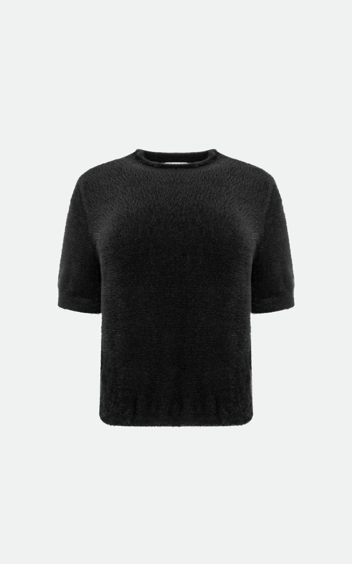 Textured Knit Short Sleeve Top