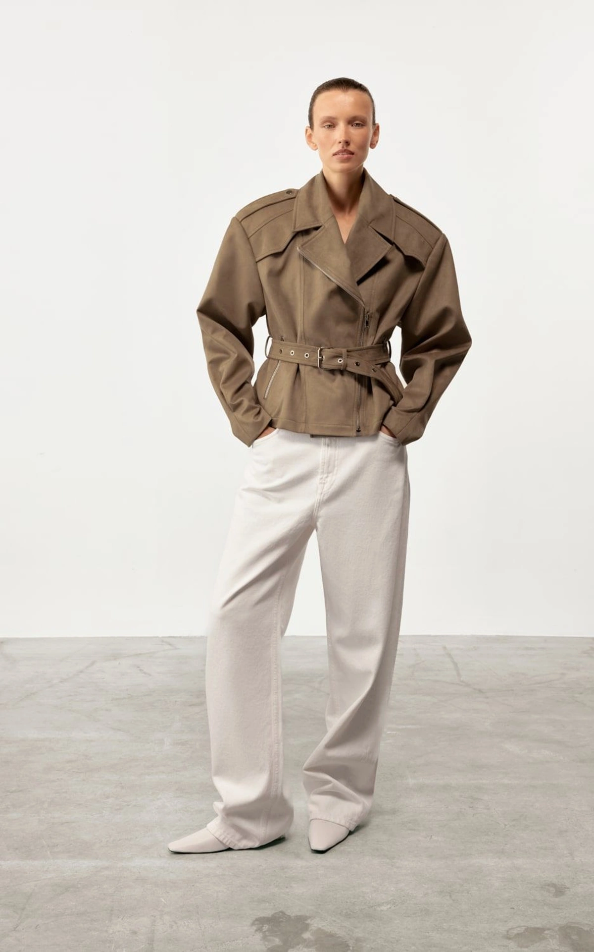 CAIRE Suede Biker Jacket