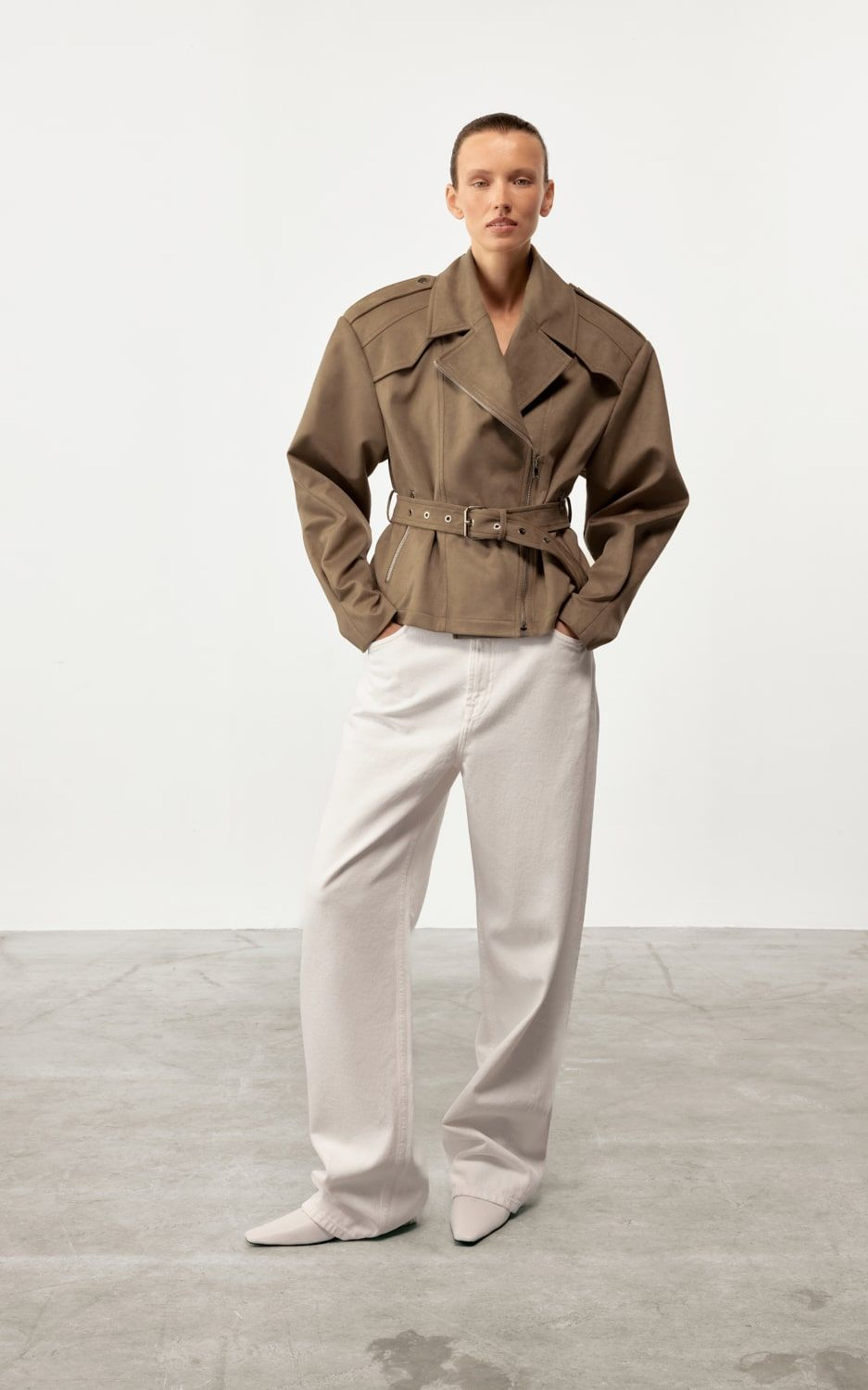 CAIRE Suede Biker Jacket