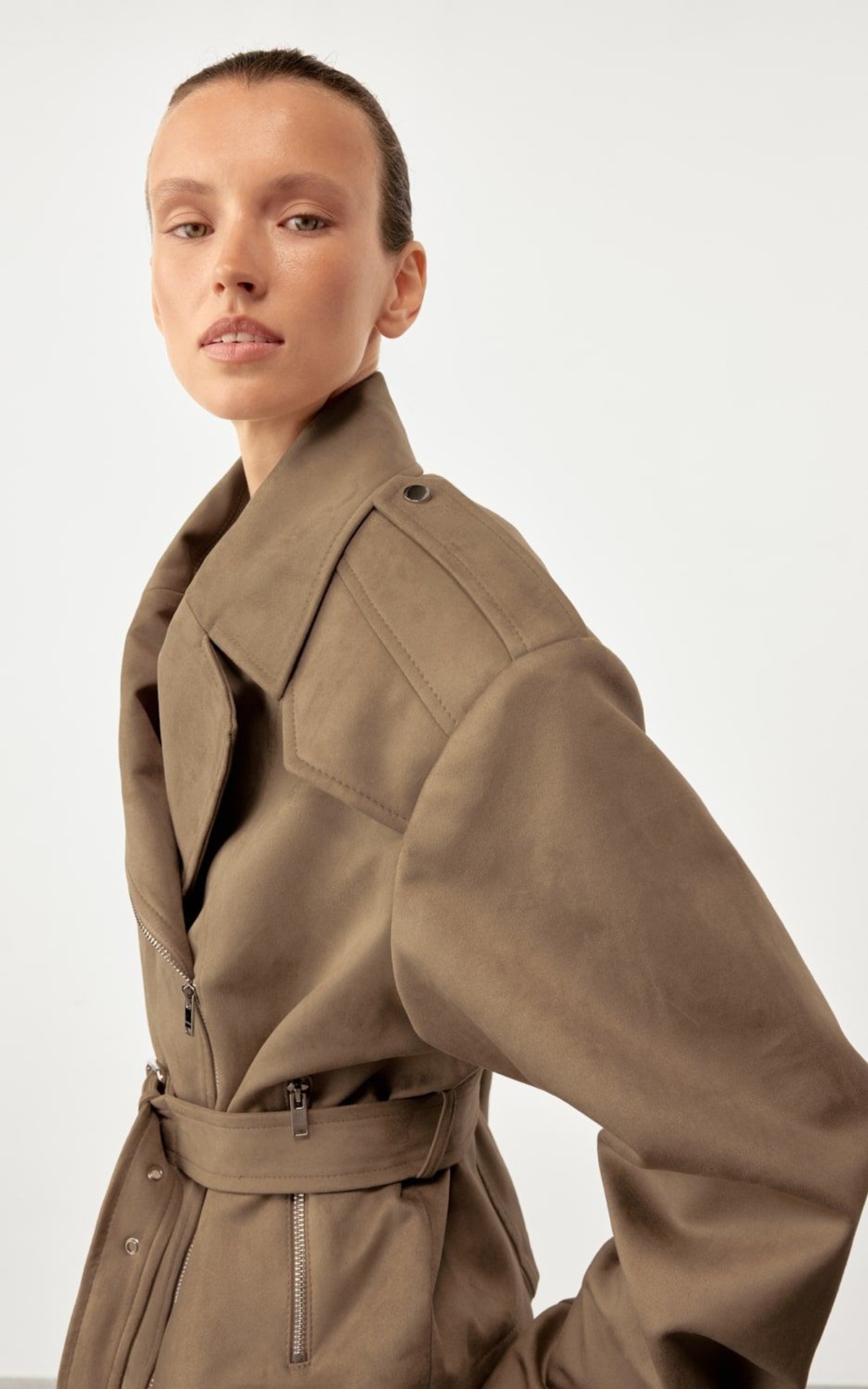 CAIRE Suede Biker Jacket