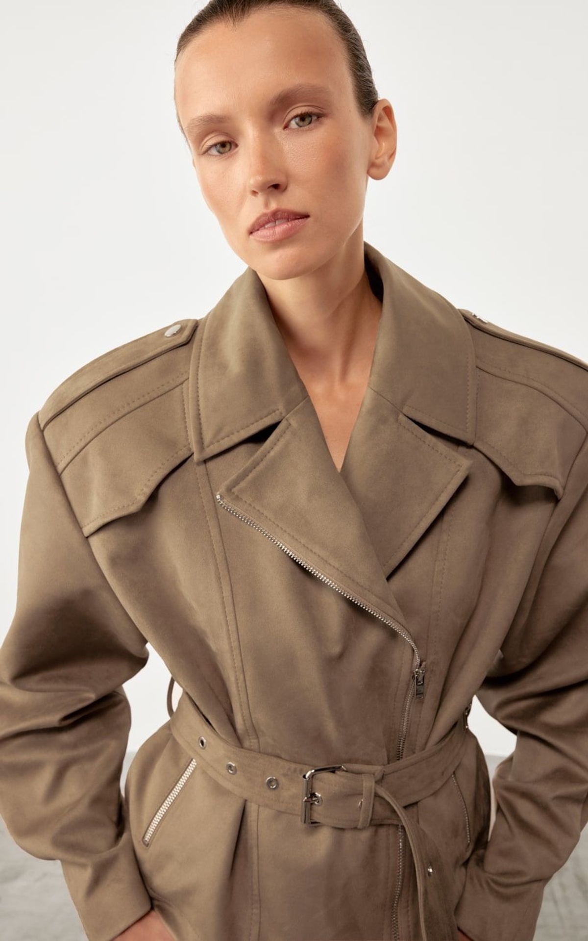 CAIRE Suede Biker Jacket