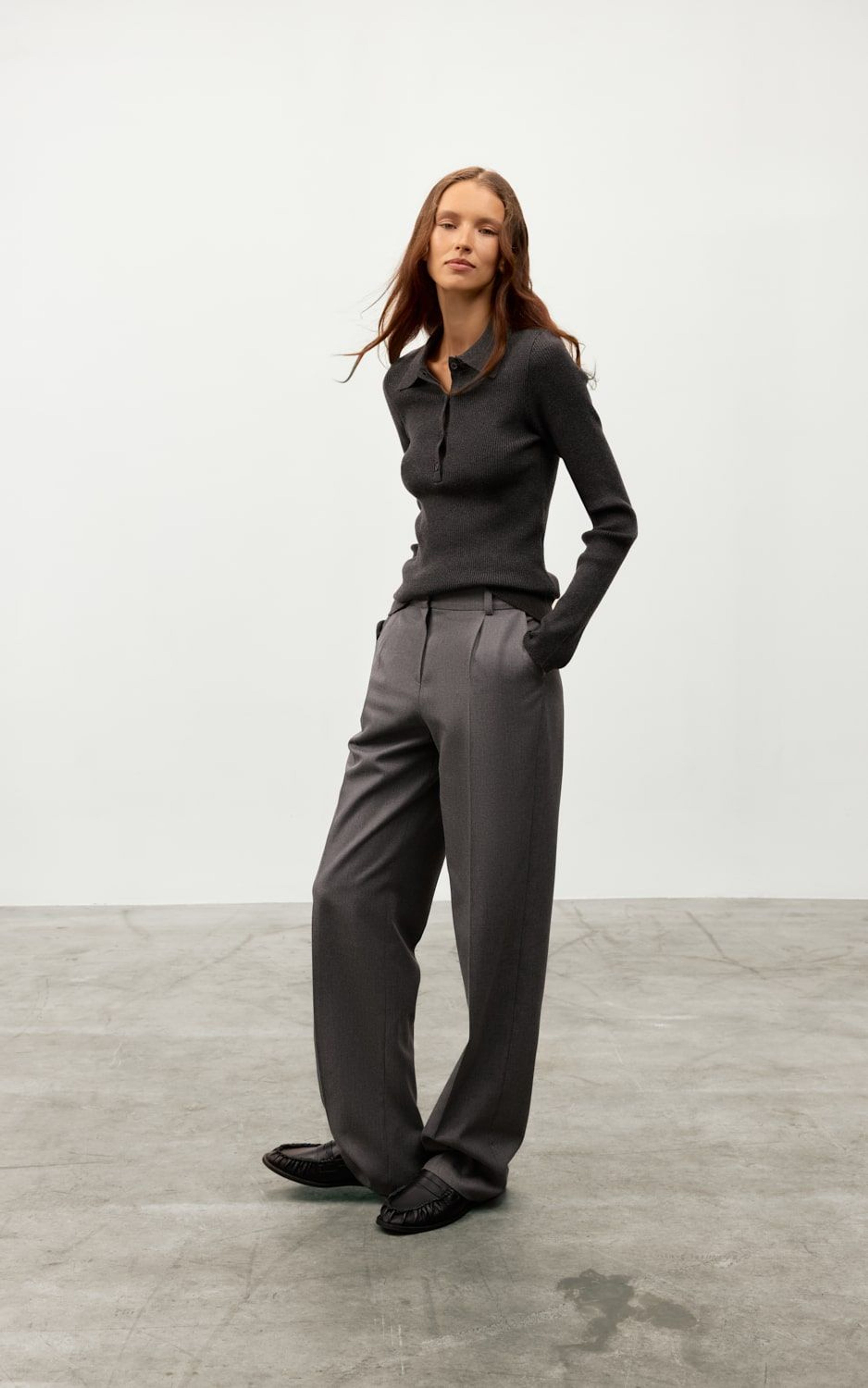 Кофта-поло з ґудзиками