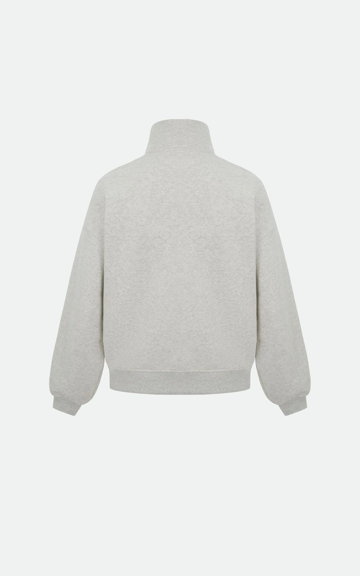 Zip-up Track Jacket with Stand Collar