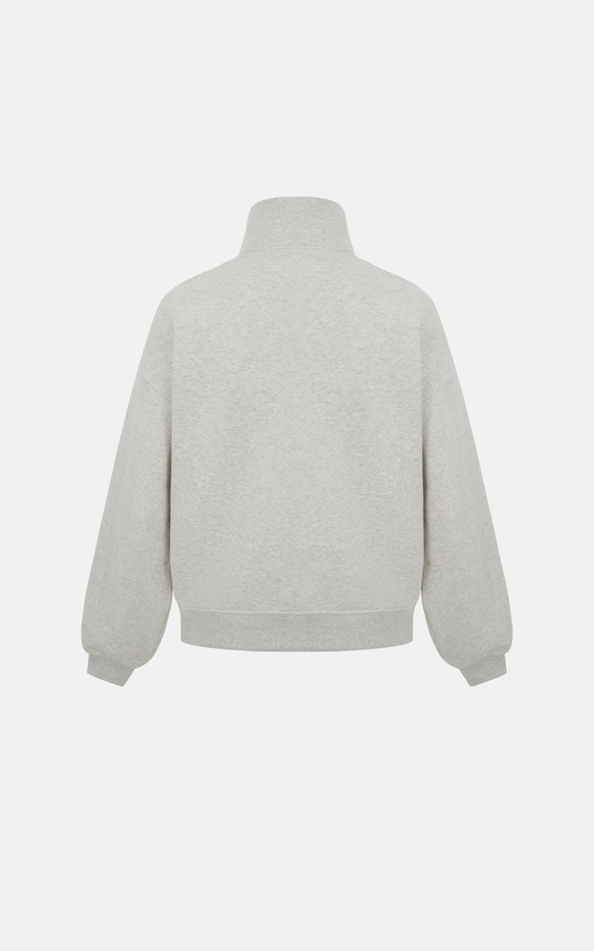 Zip-up Track Jacket with Stand Collar