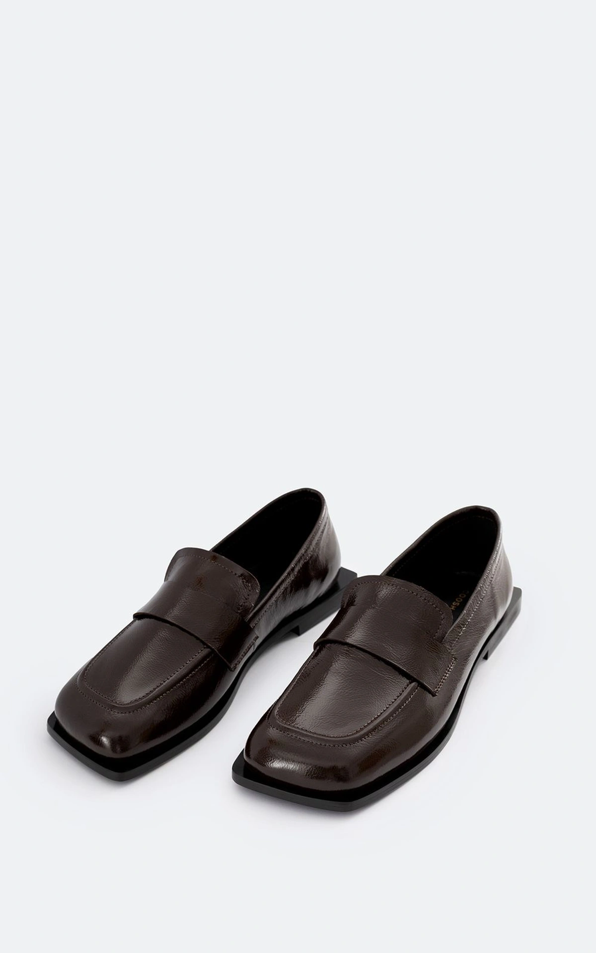 Patent Leather Loafers ELLIS with Square Toe