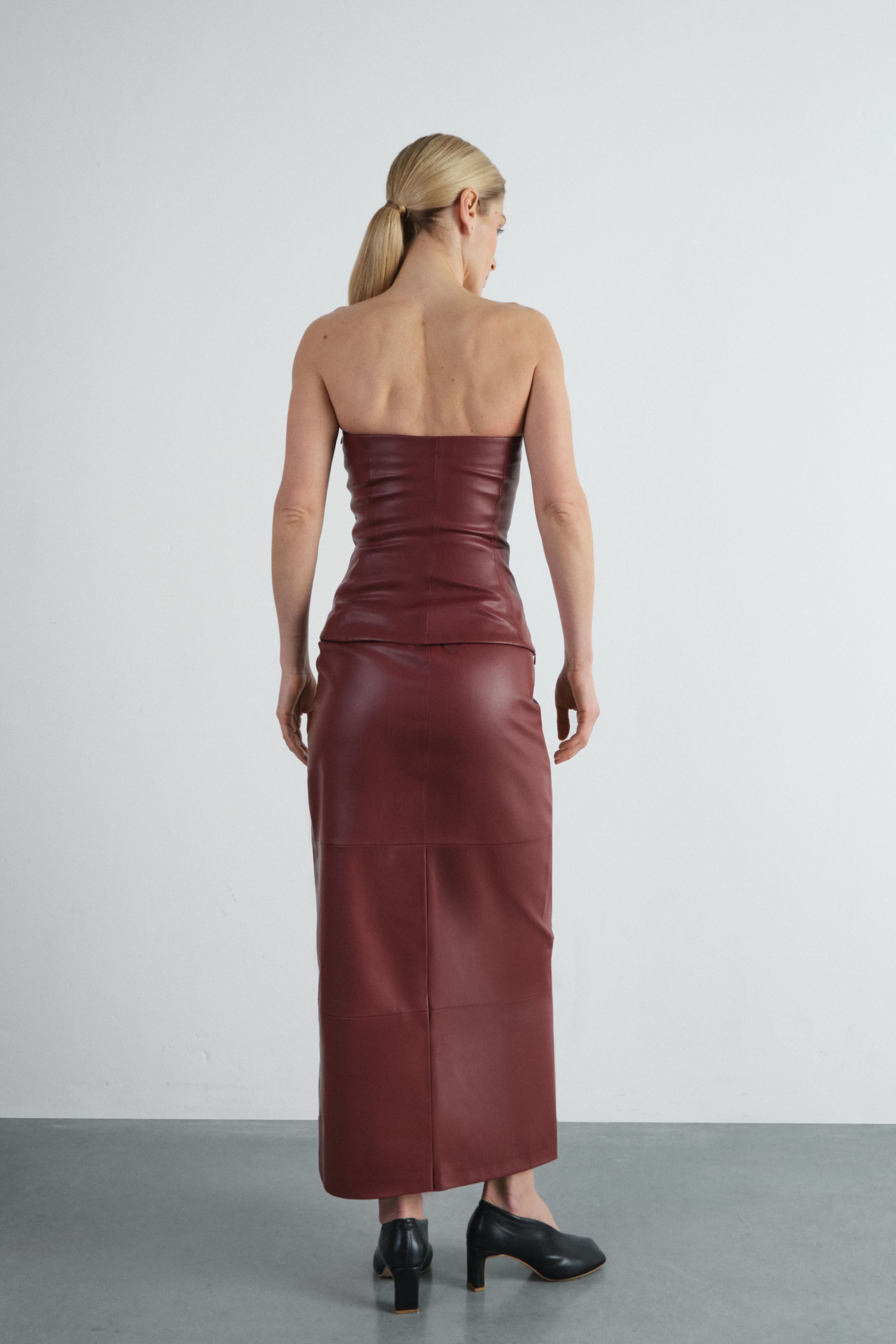 Корсет з екошкіри