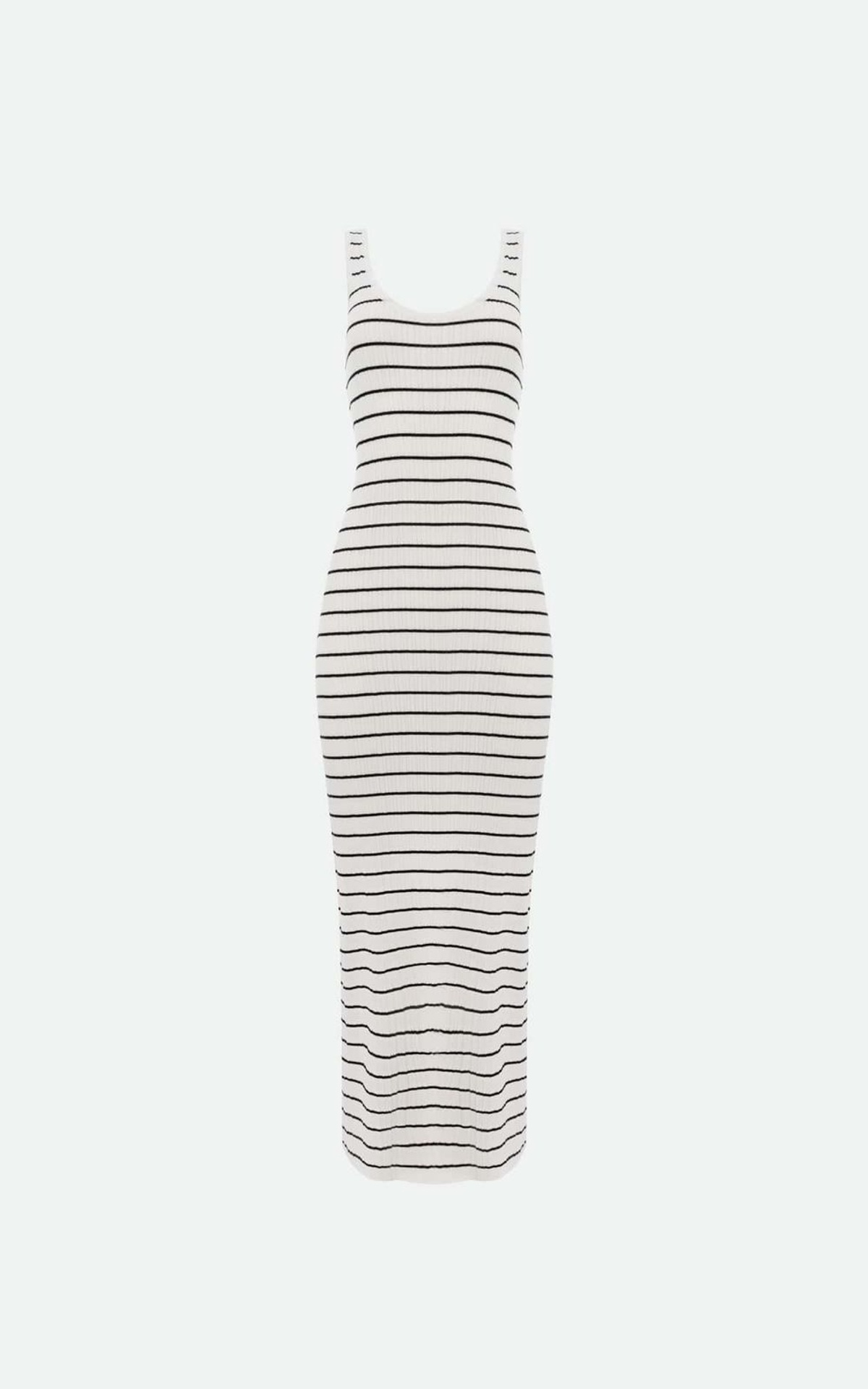 Striped Knitted Maxi Dress