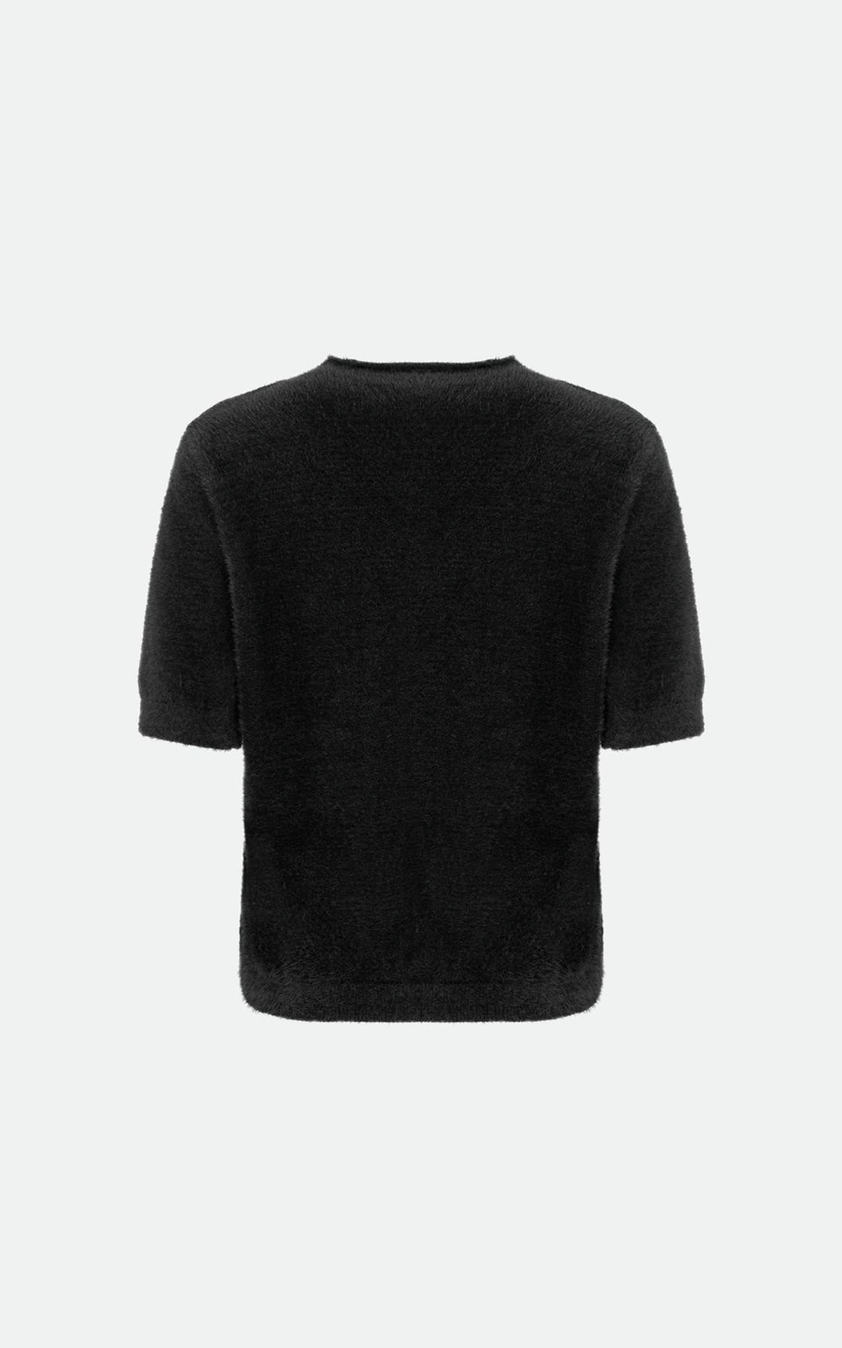 Textured Knit Short Sleeve Top