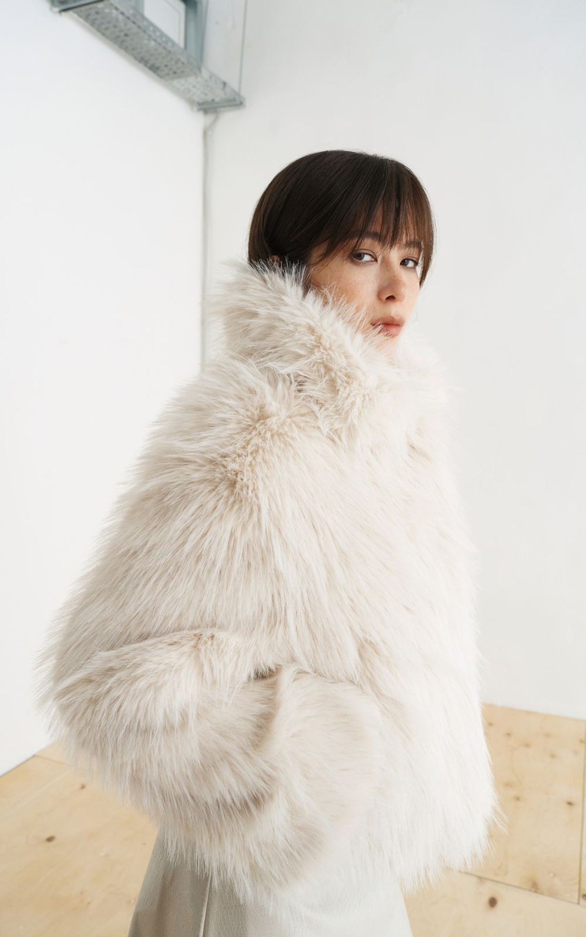 JADE Short Faux Fur Coat