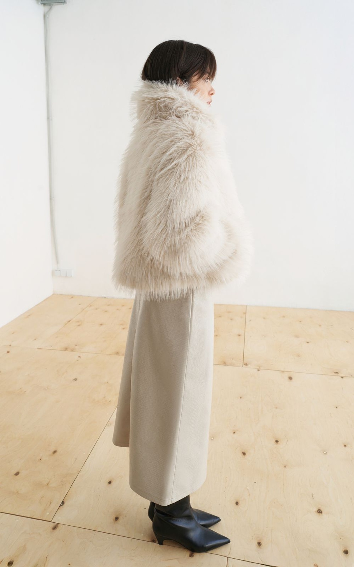 JADE Short Faux Fur Coat