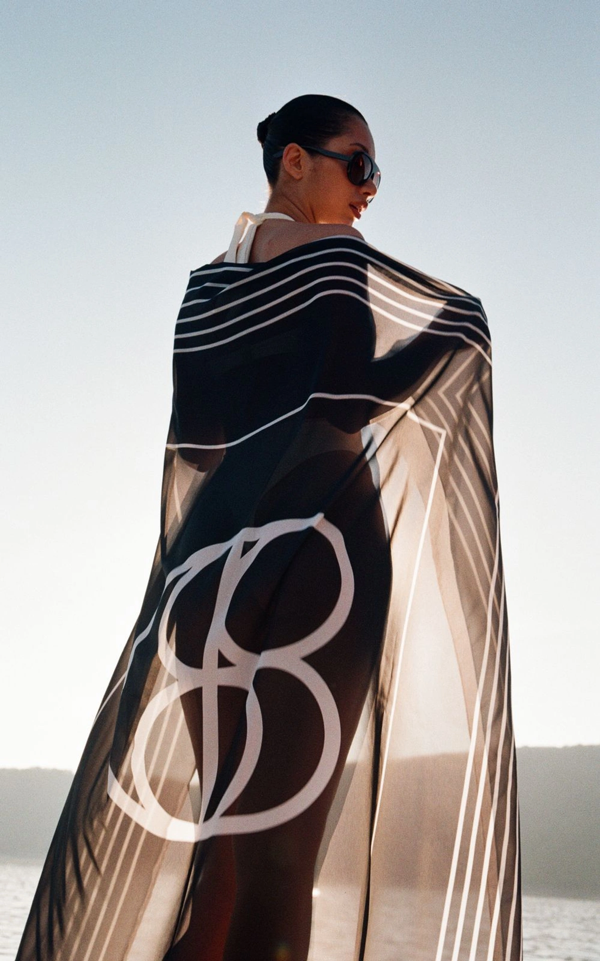 Semi-Sheer Beach Pareo with COOSH Monogram