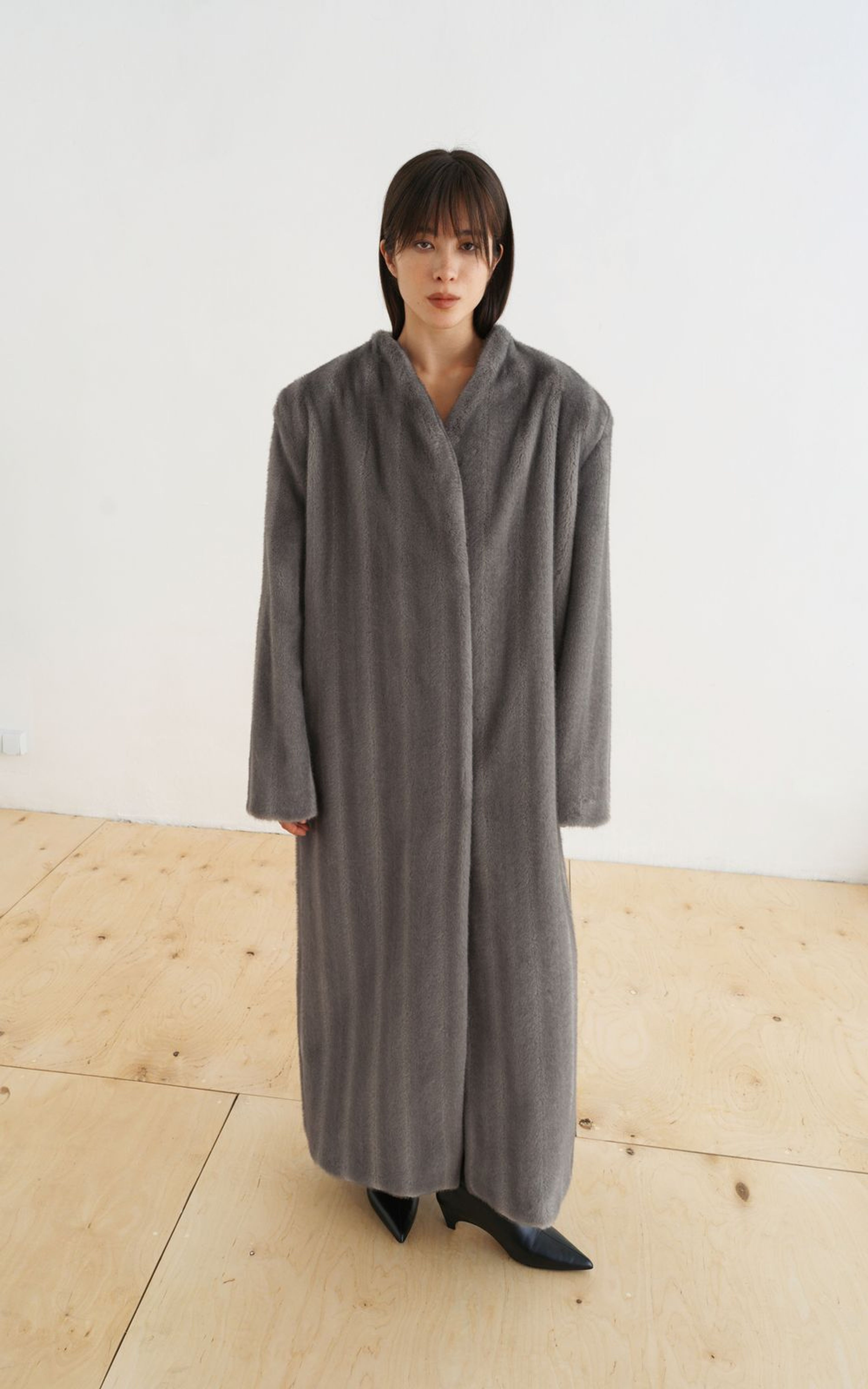 Faux-Fur Coat in Vintage Style