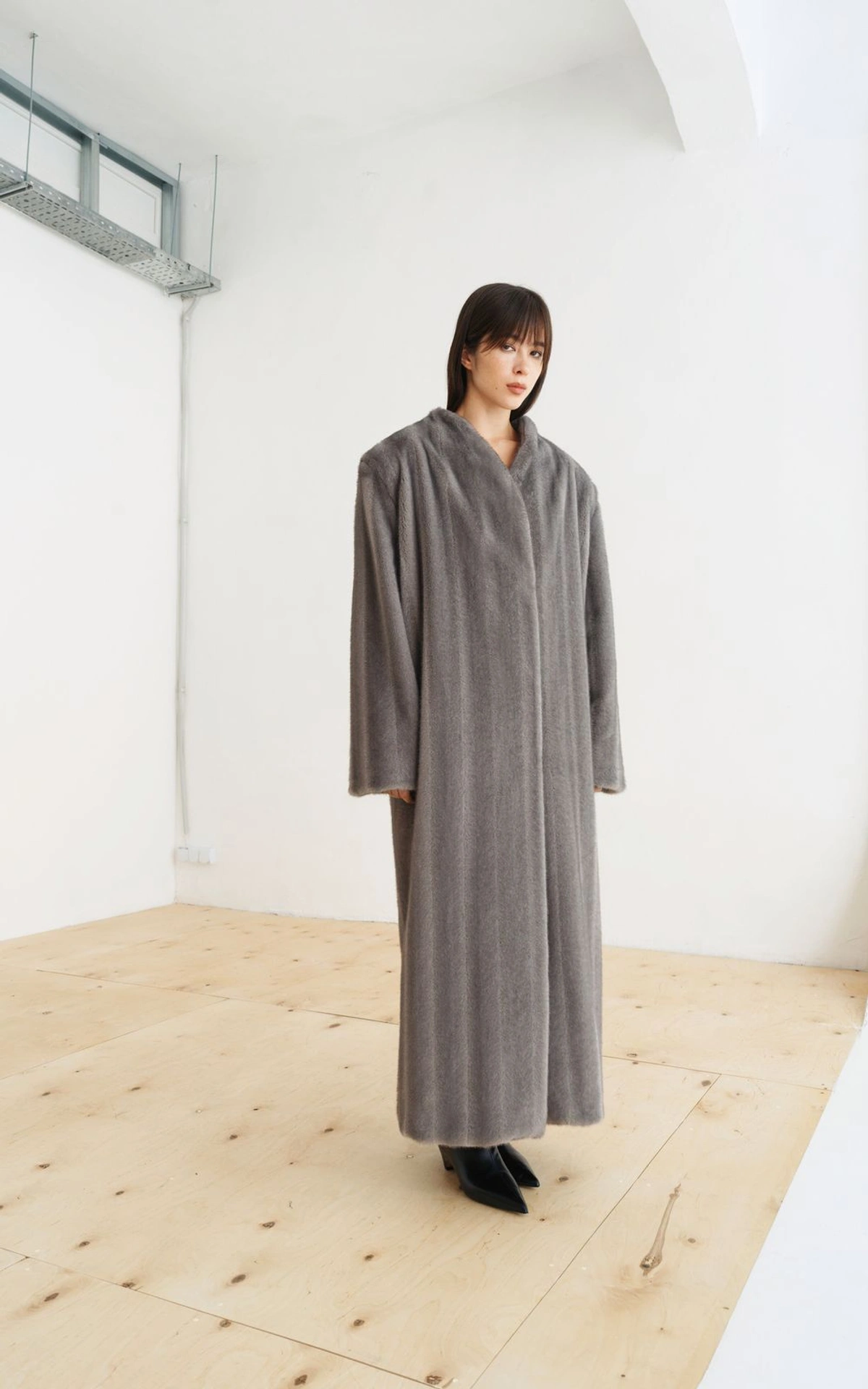 Faux-Fur Coat in Vintage Style