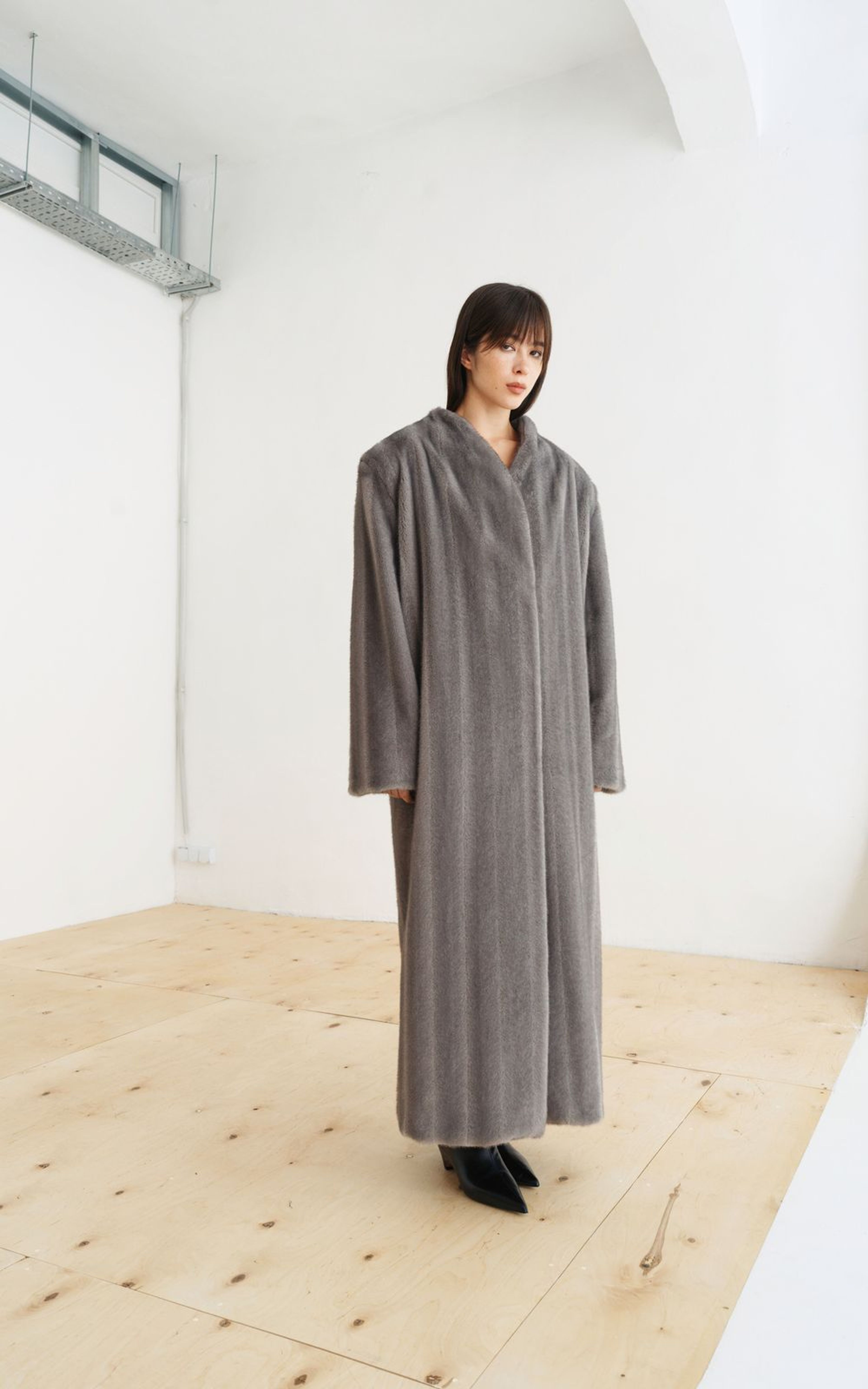 Faux-Fur Coat in Vintage Style