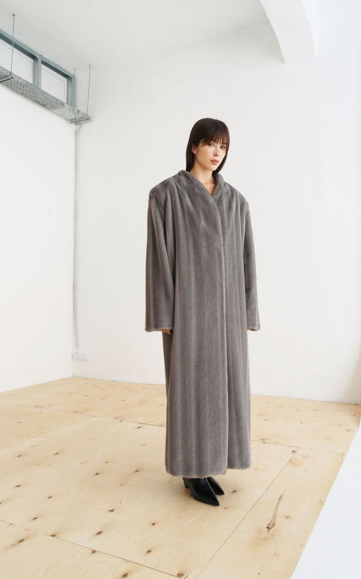 Faux-Fur Coat in Vintage Style