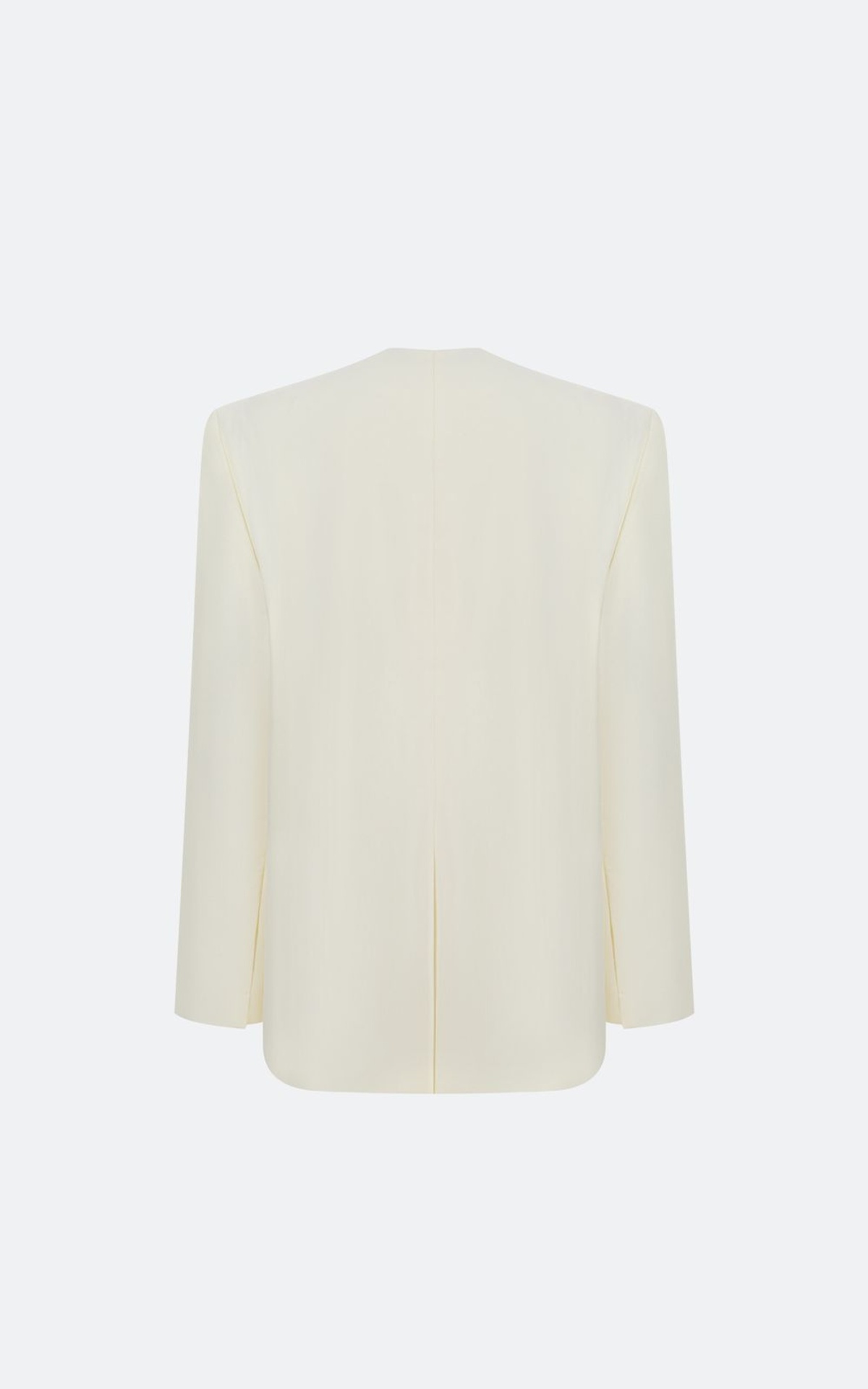 Collarless Tailored Jacket