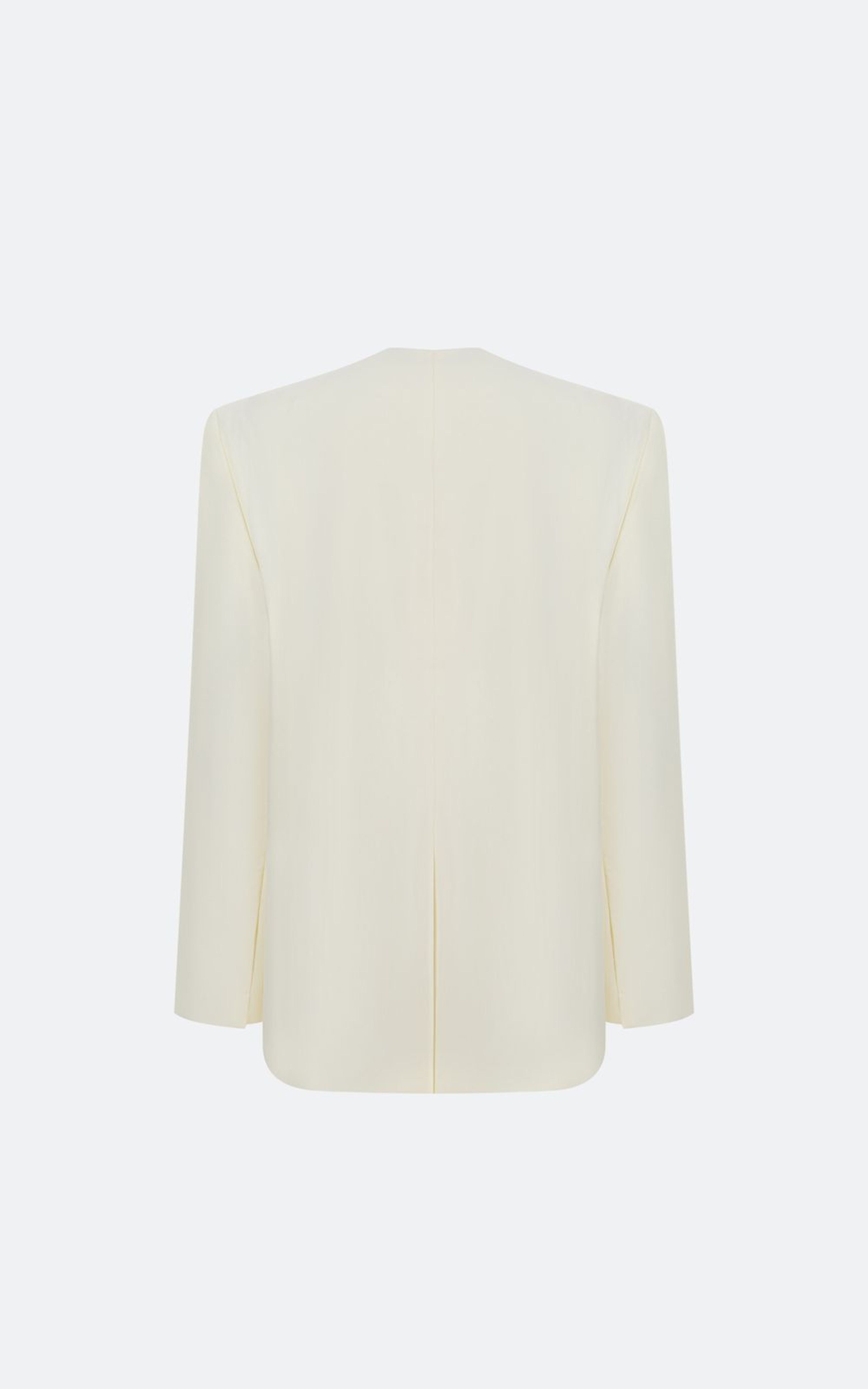 Collarless Tailored Jacket