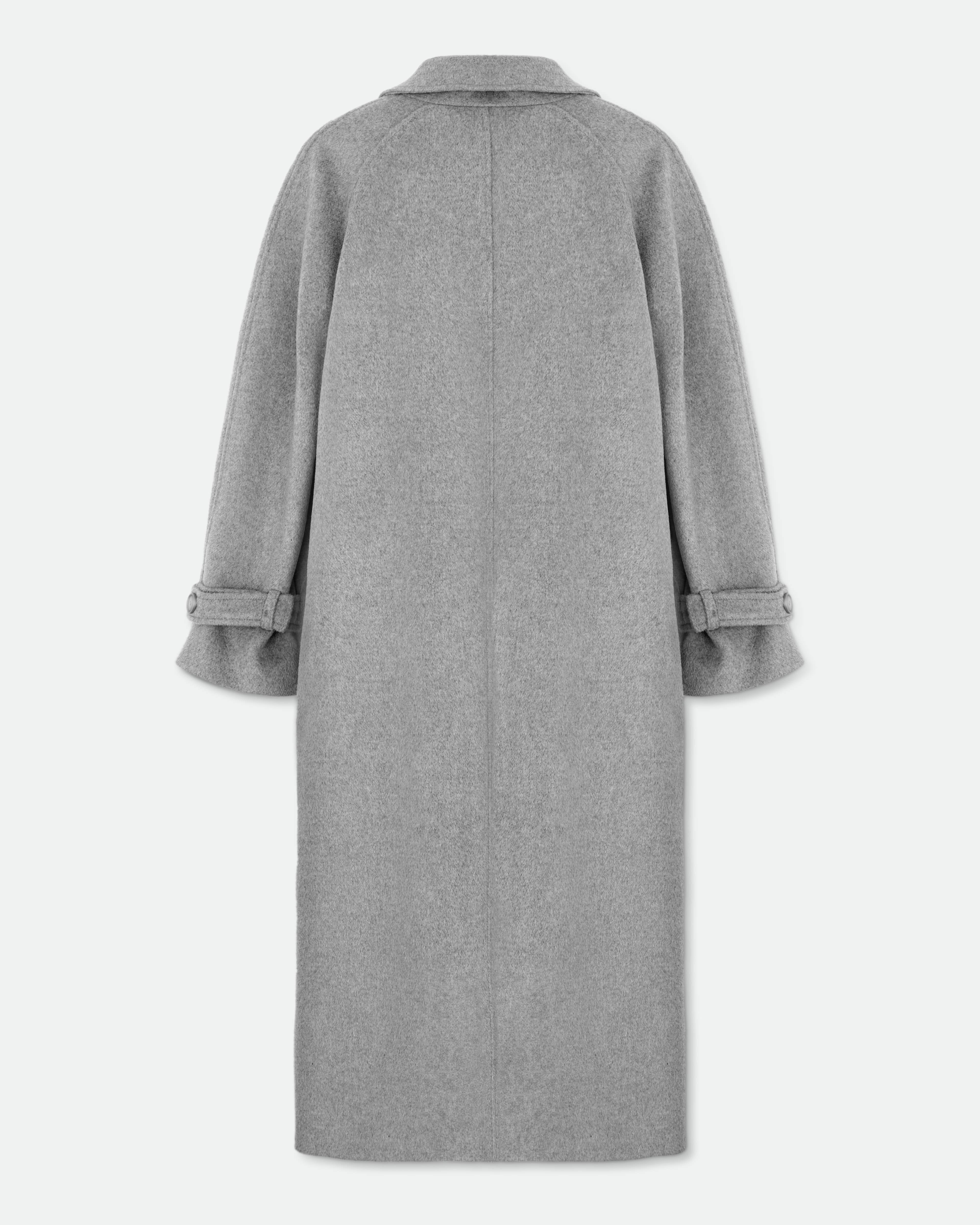[LOW CLASSIC] / ☆ 24SS OVER FIT BELTED COAT / MELANGE GREY 66d377aebc535256e7084b58976166