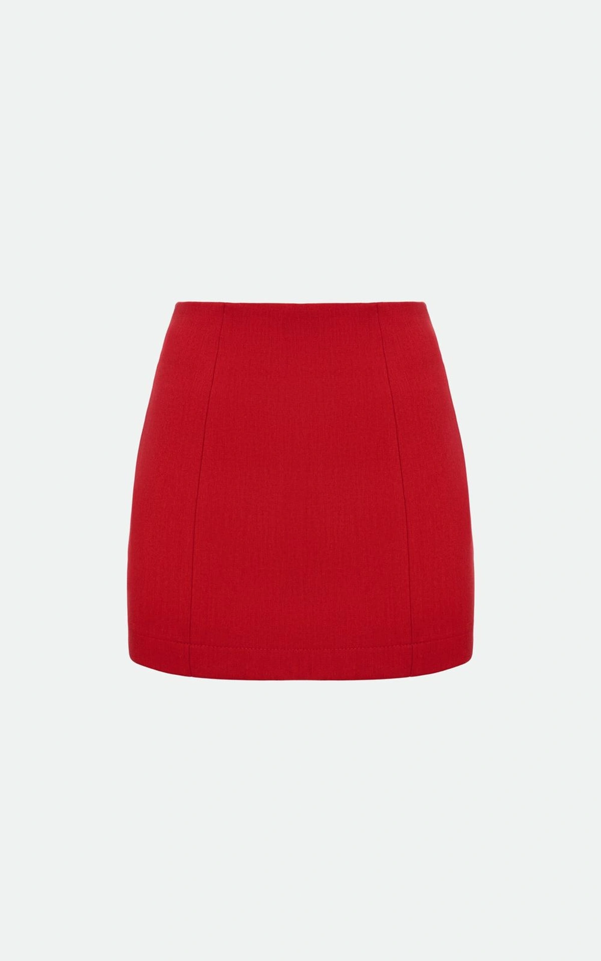 Mini Skirt in Suit Fabric