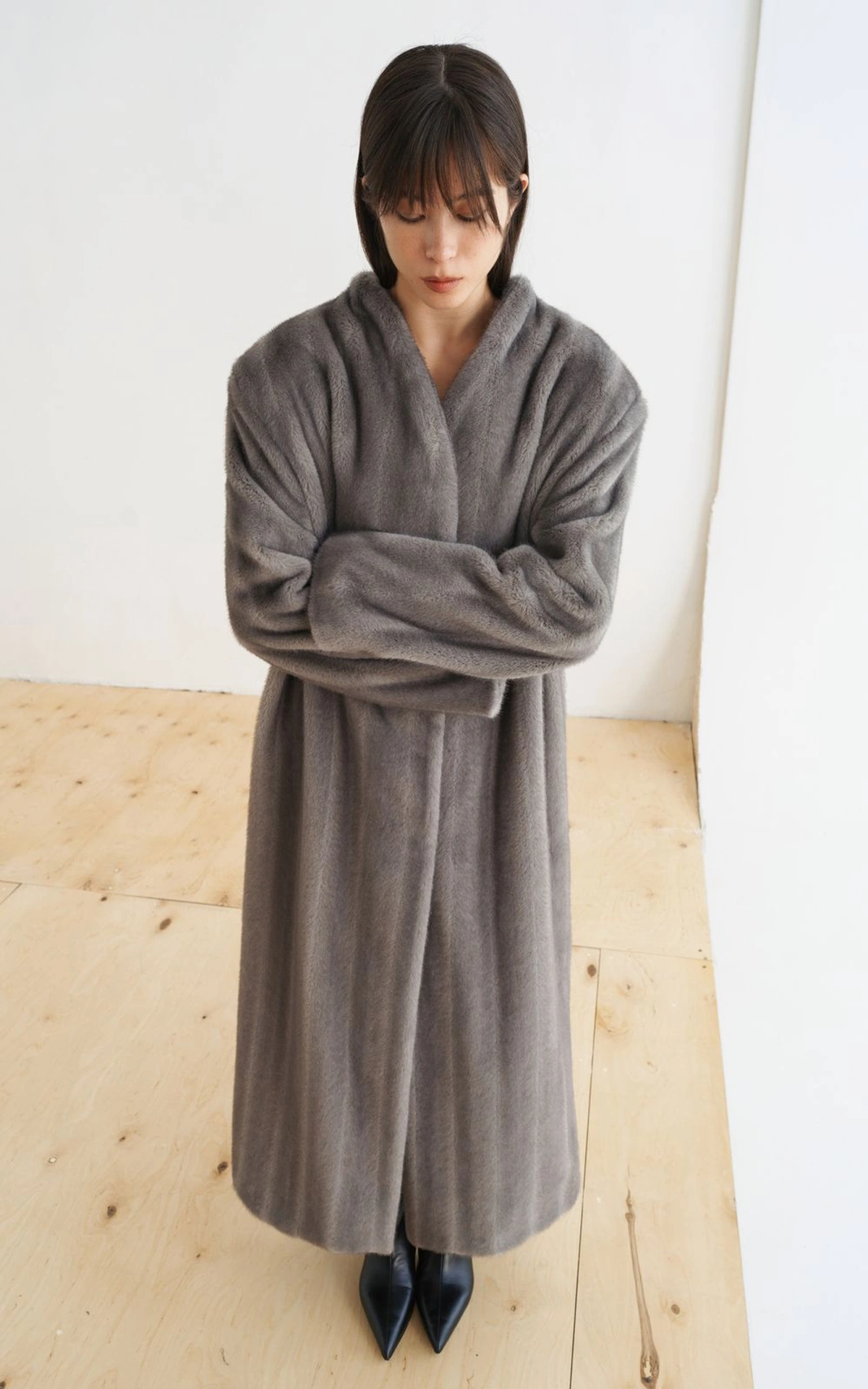 Faux-Fur Coat in Vintage Style