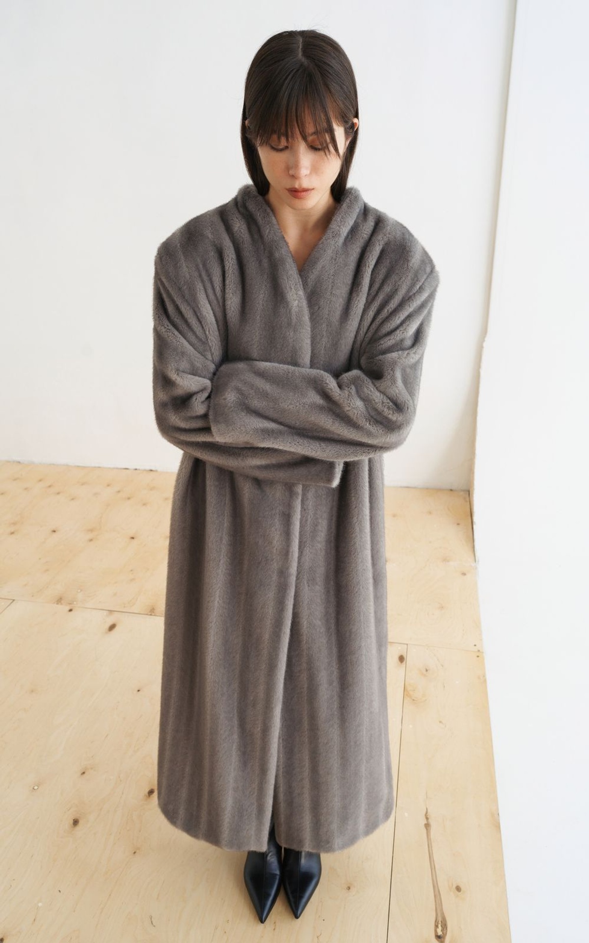 Faux-Fur Coat in Vintage Style