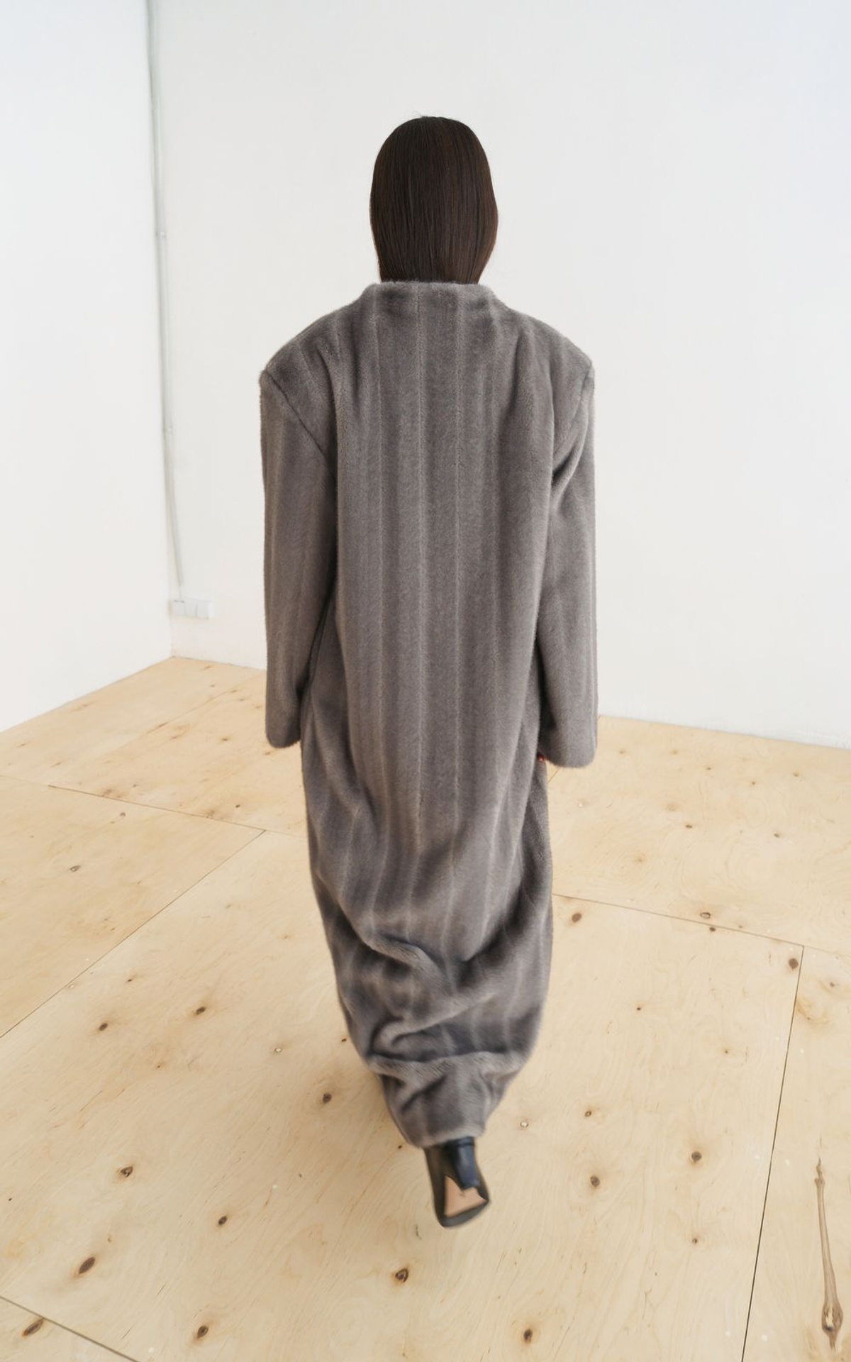 Faux-Fur Coat in Vintage Style