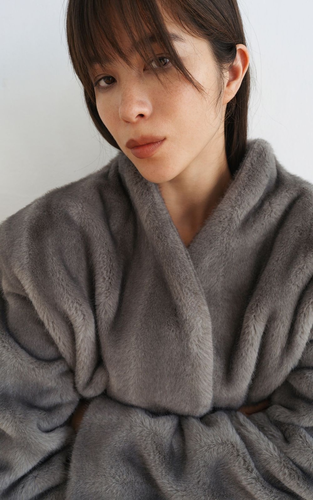 Faux-Fur Coat in Vintage Style