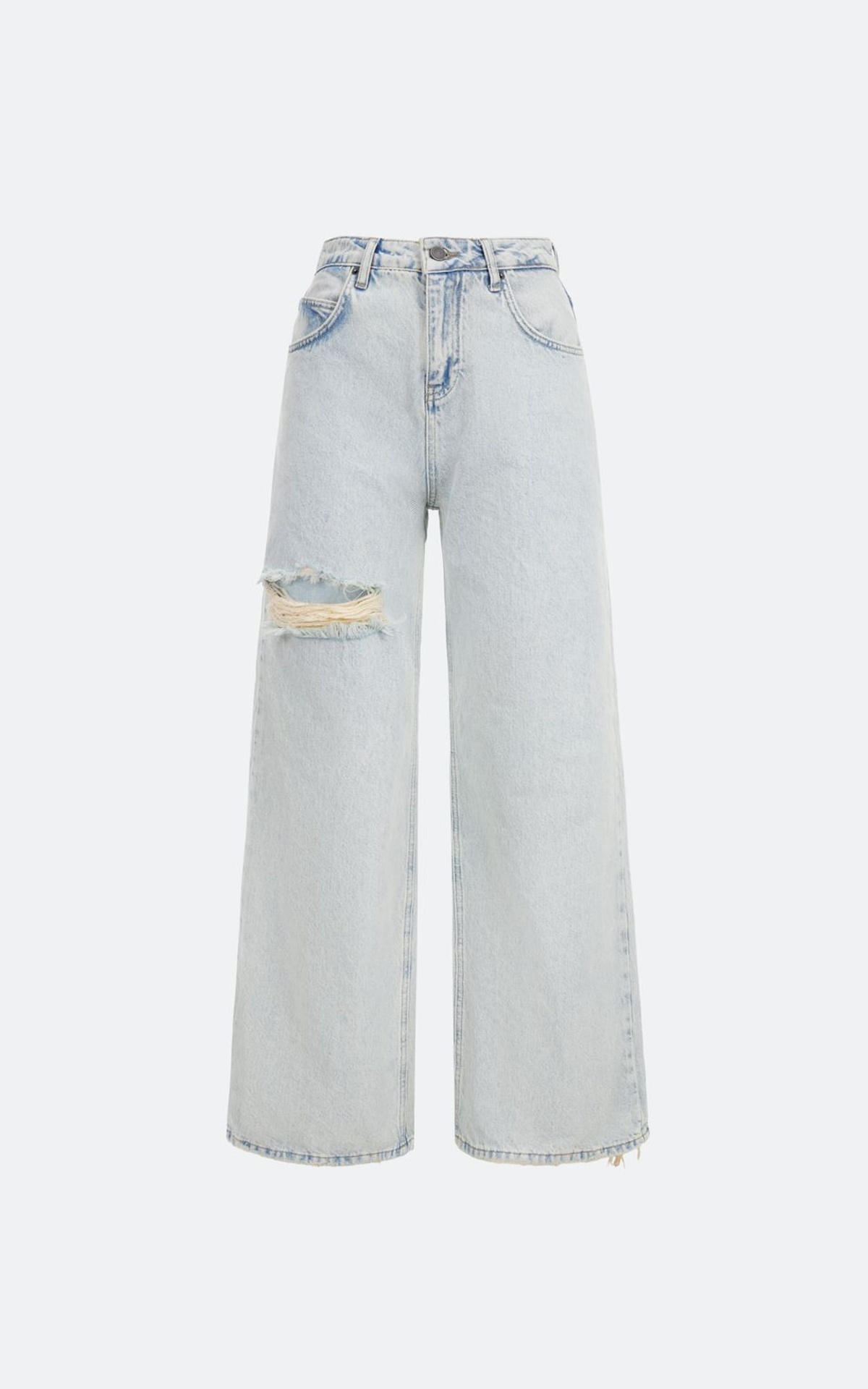 Jeans WIDE-LEG with Decorative Cut-Outs