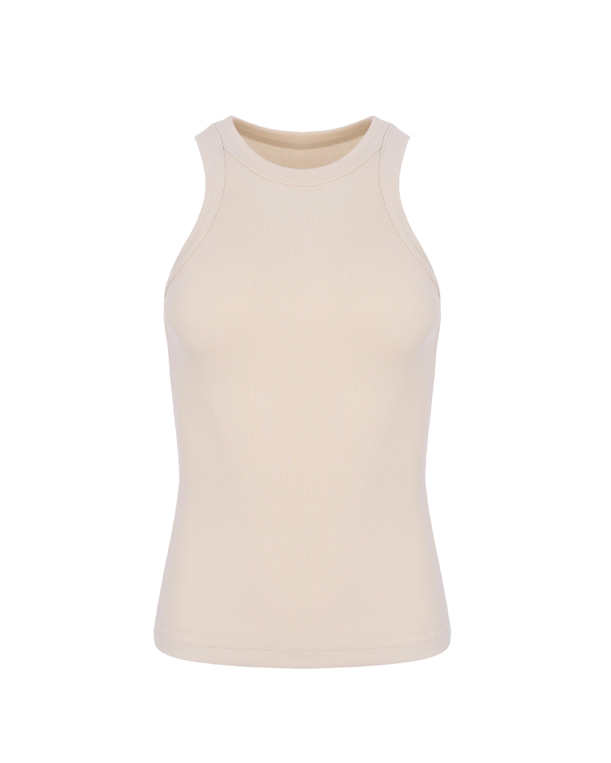 Round Neck Piped Tank Top