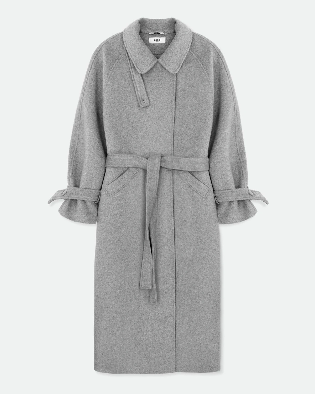 Wool Coat MARGOT with Tie Belt