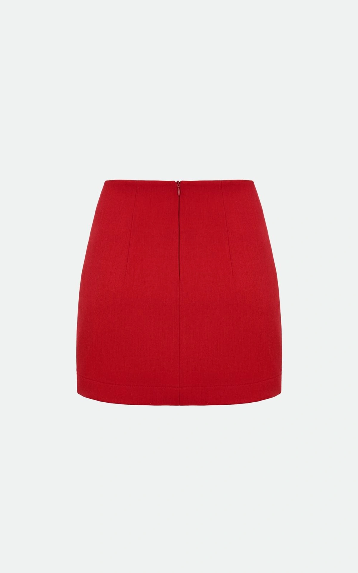 Mini Skirt in Suit Fabric
