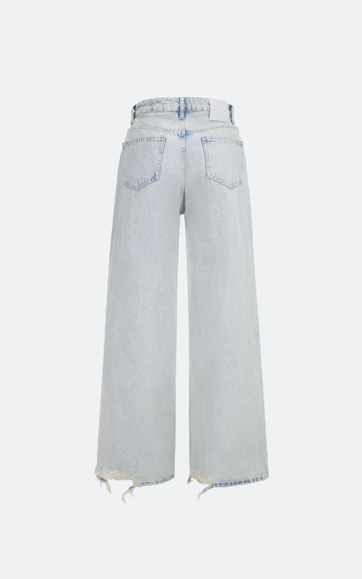 Jeans WIDE-LEG with Decorative Cut-Outs