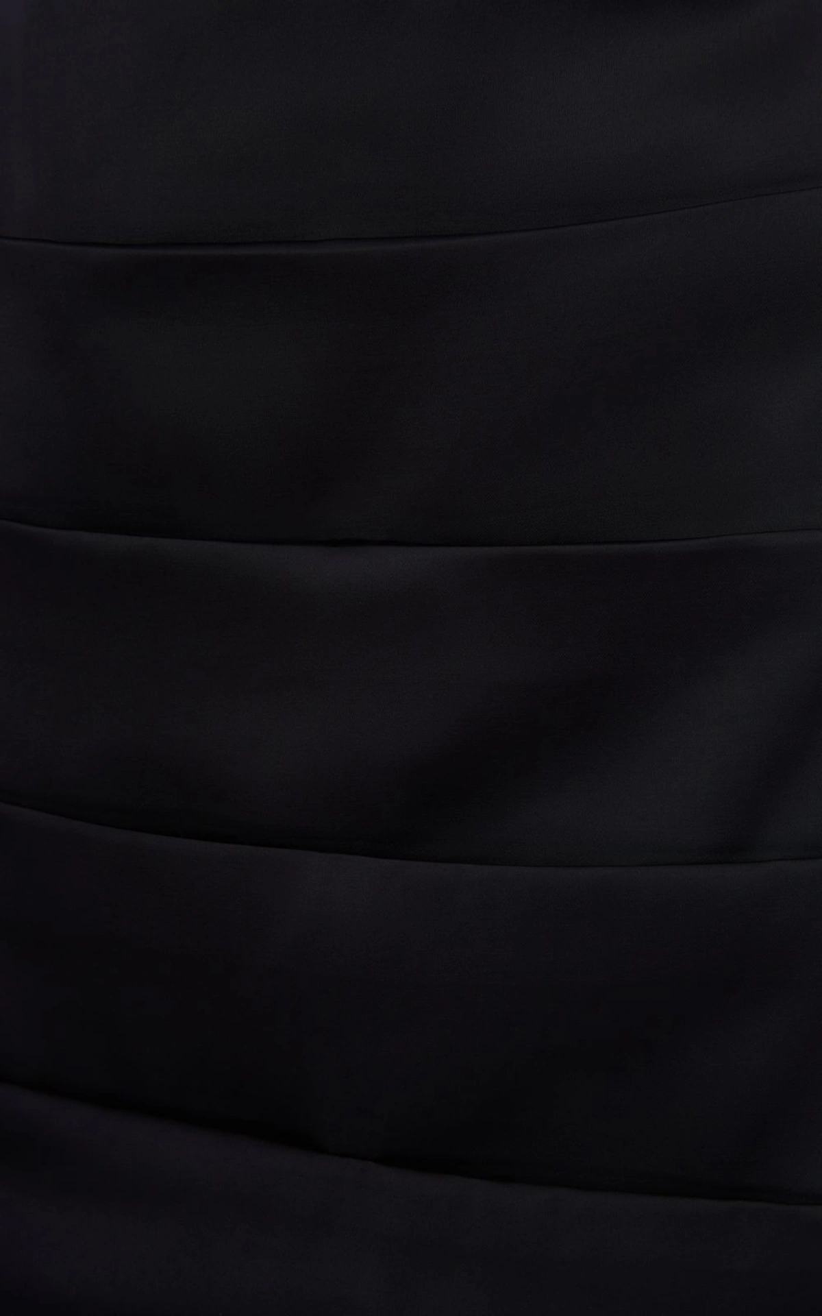Gathered Satin Mini Skirt