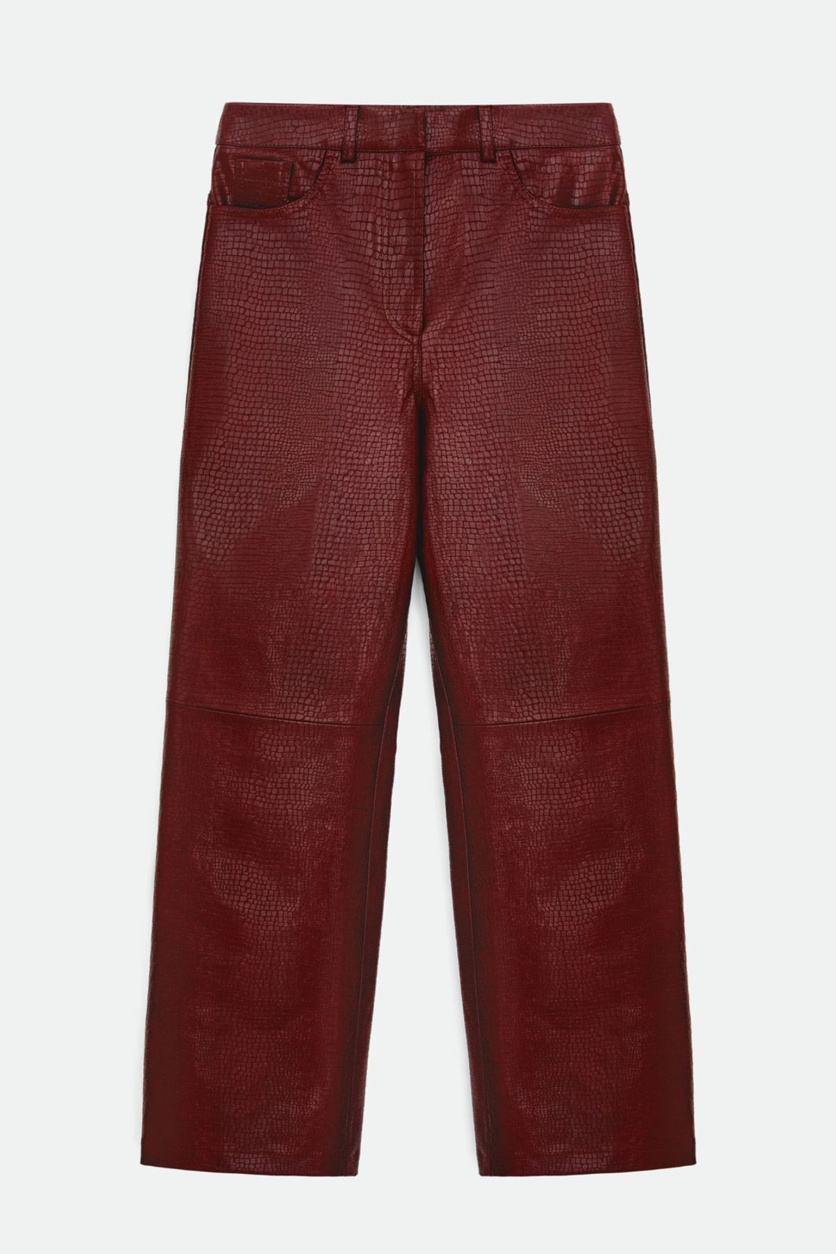 Textured Leather Pants