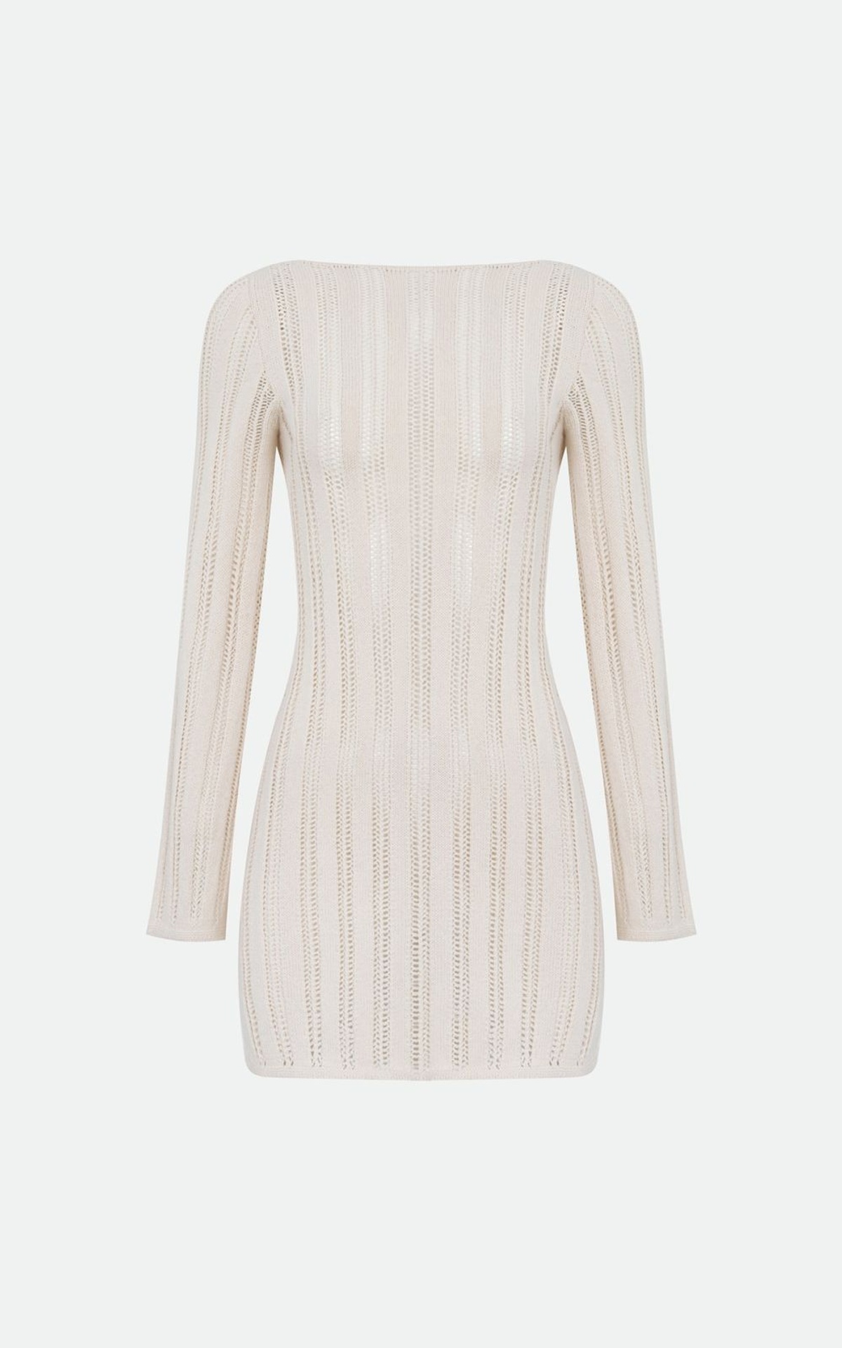 Hollow Knit Mini Dress