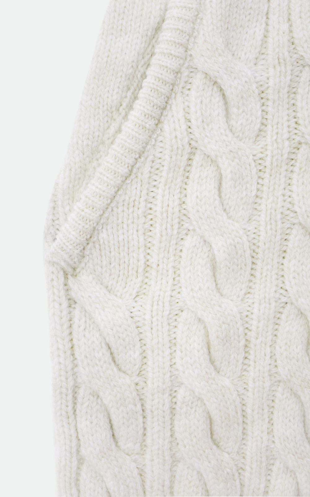 Cable-Knit Wool Shorts - Milky | COOSH