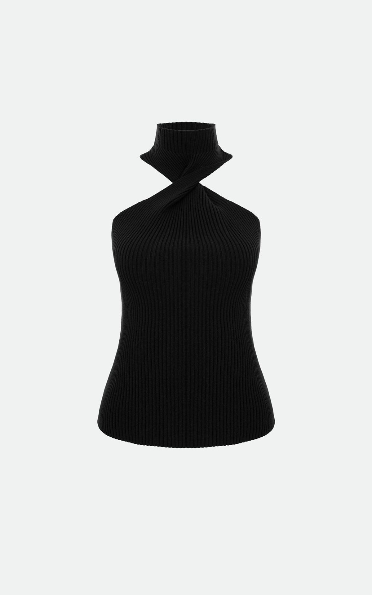 Top z Akcentowym Dekoltem