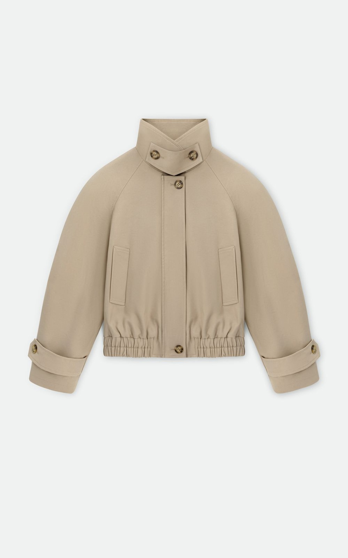 Тренч-бомбер зі структурованими плечима