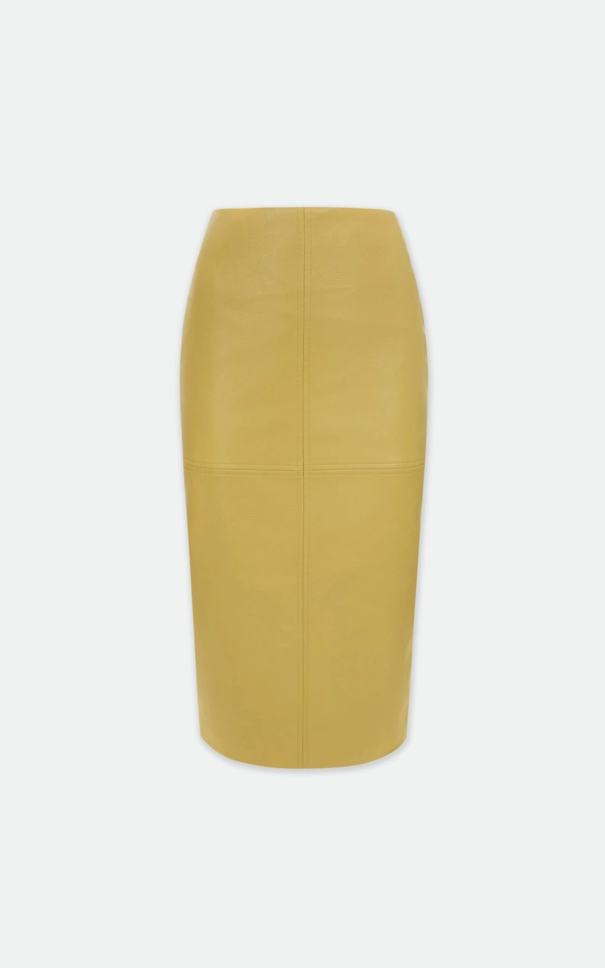 Faux Leather Midi Skirt