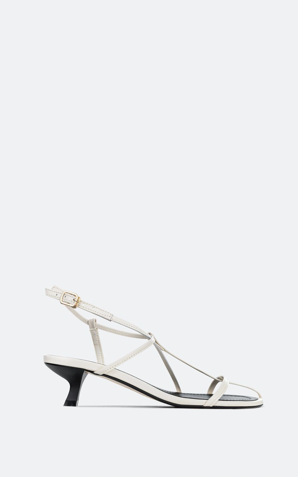 Leather Sandals with Crossed Straps