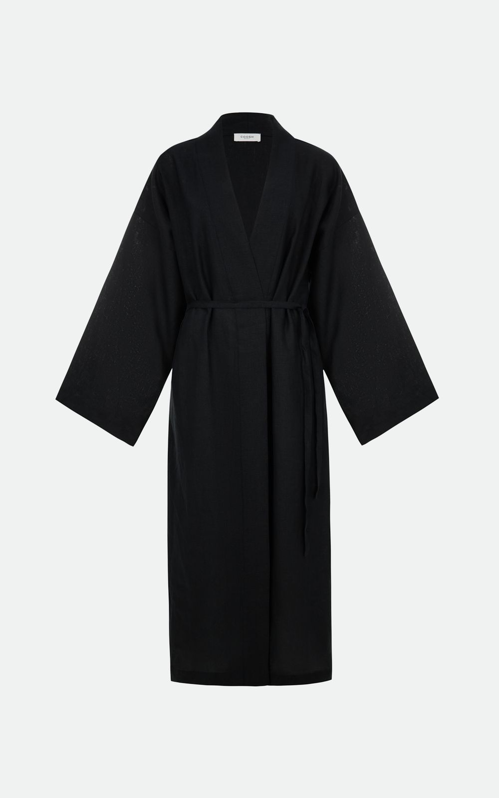 Linen Kimono Shirt - Black | COOSH