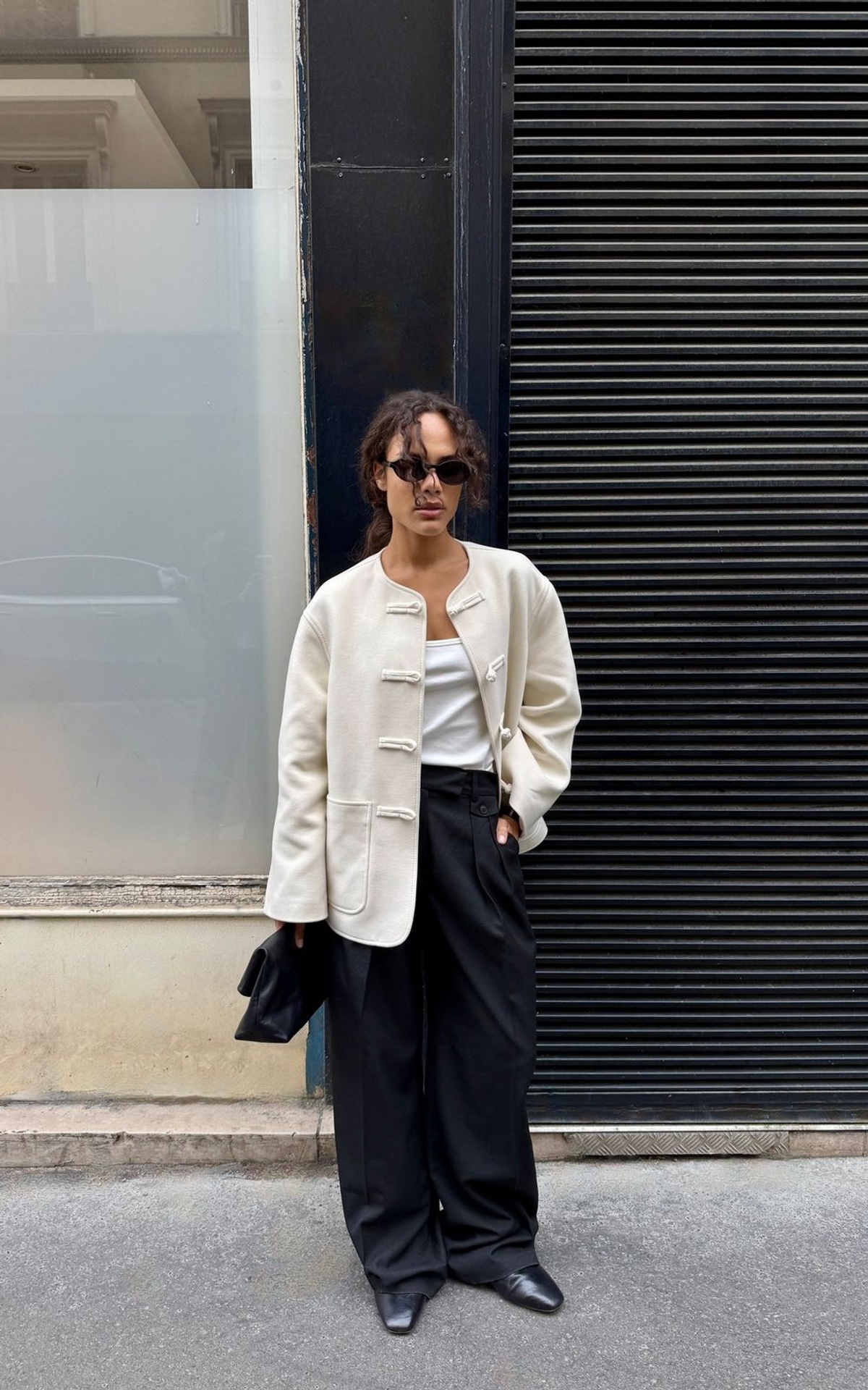 Asian-Inspired Cropped Coat SAYA