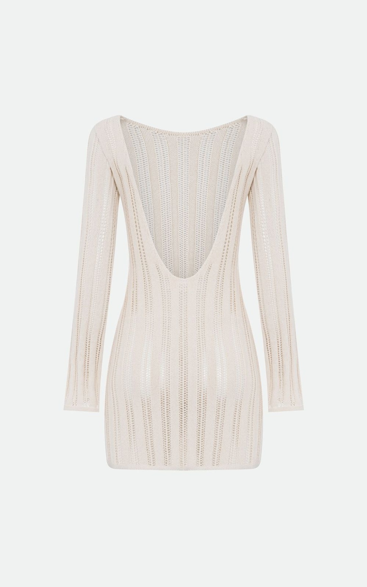 Hollow Knit Mini Dress
