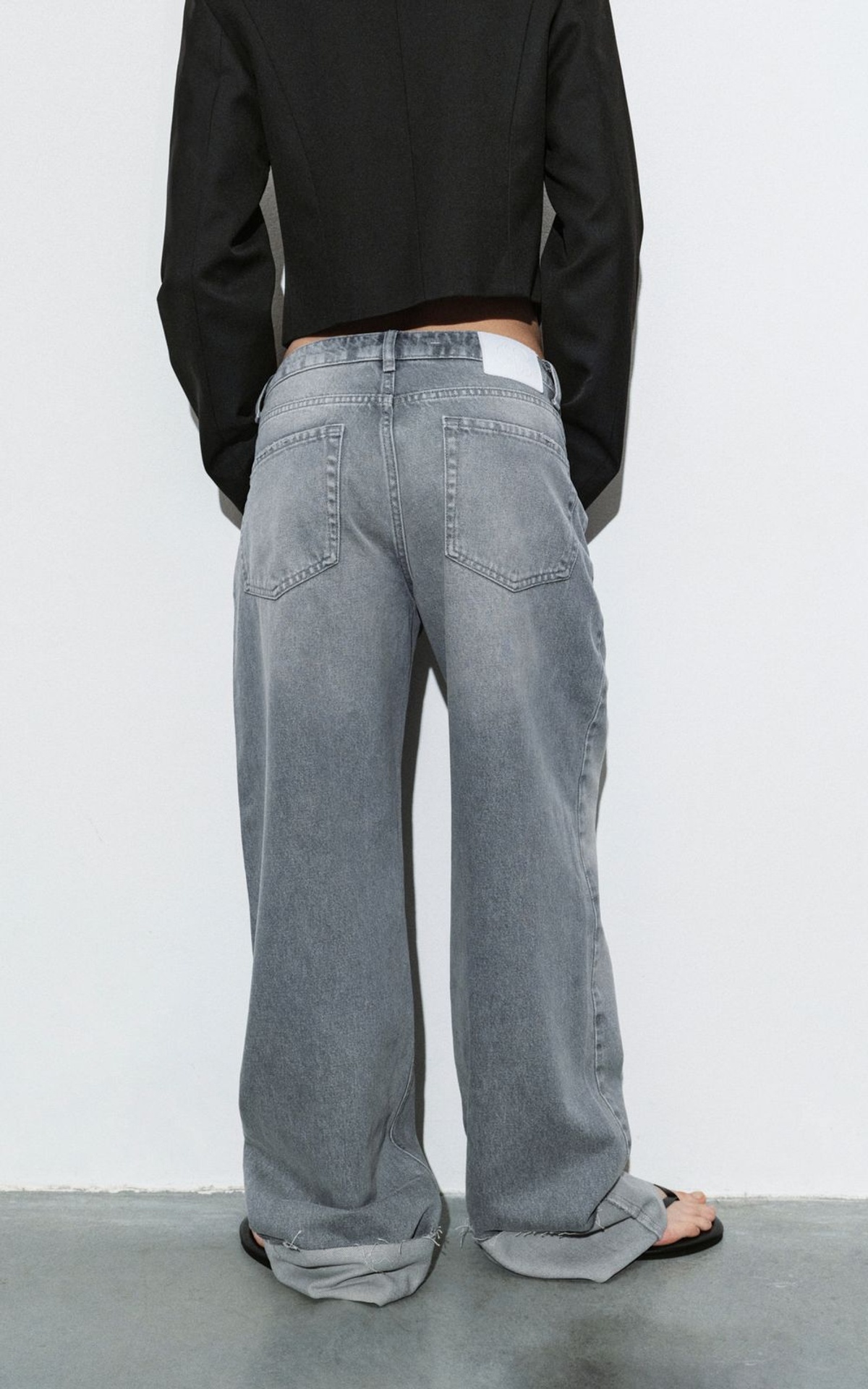 Mid-Rise Jeans with Cuffs
