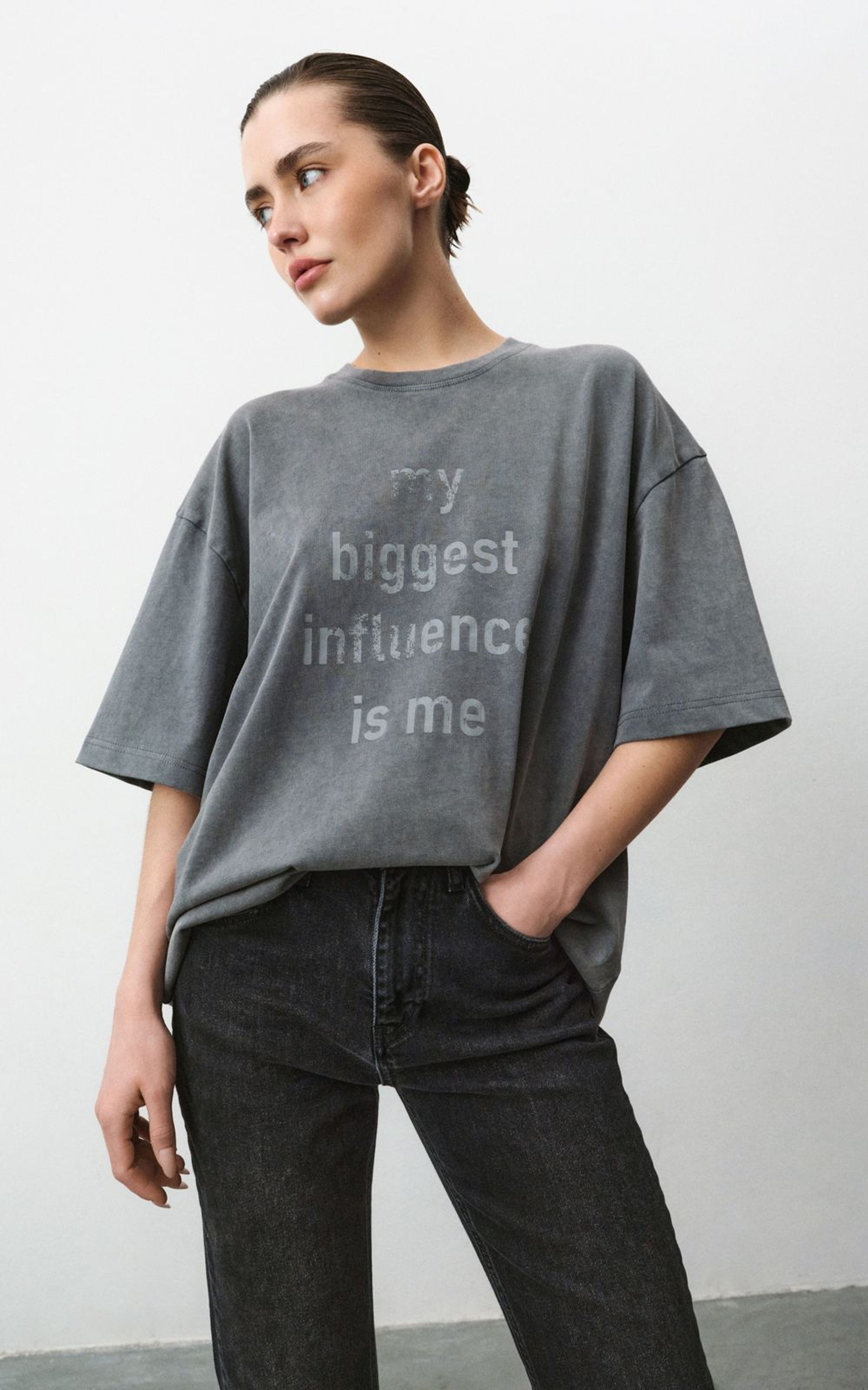 Cotton T-Shirt with Vintage Effect